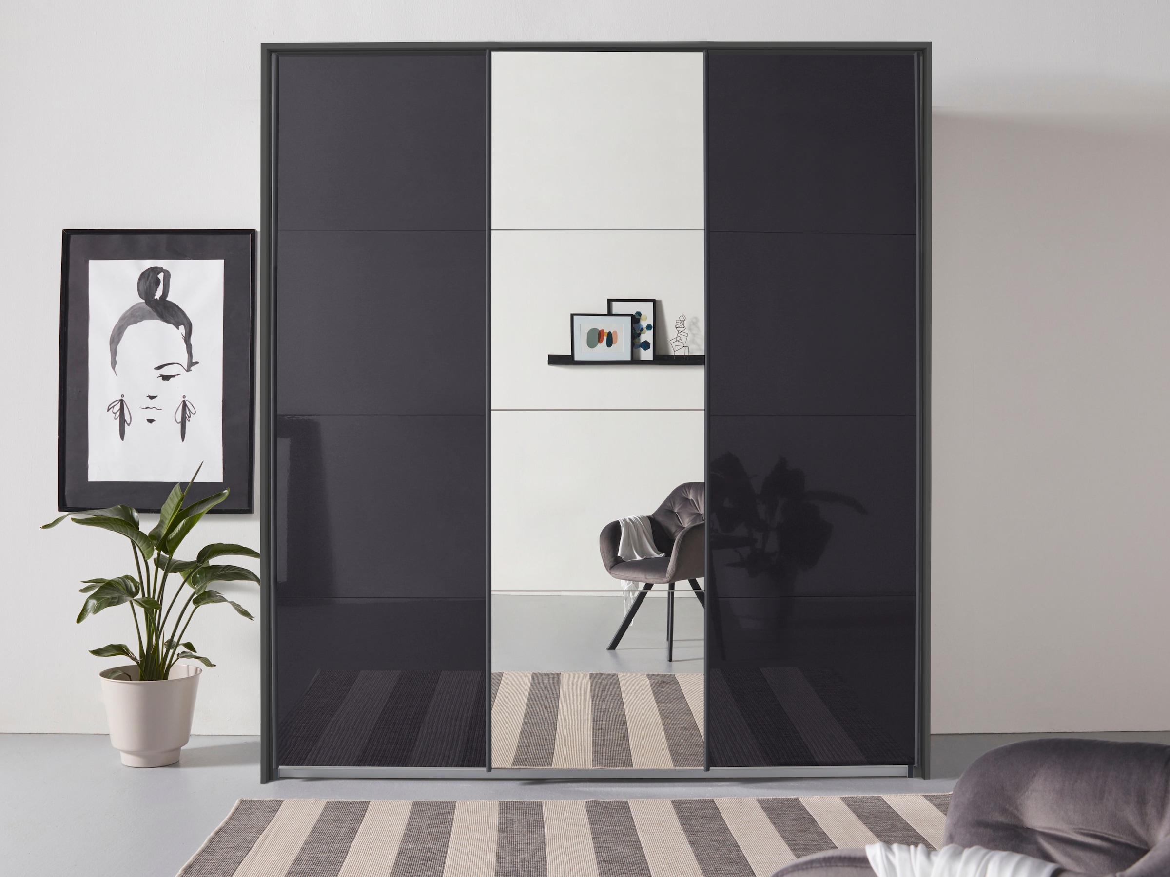 rauch Schwebetürenschrank "Kleiderschrank Schrank Garderobe OTELI inkl. 3 I günstig online kaufen