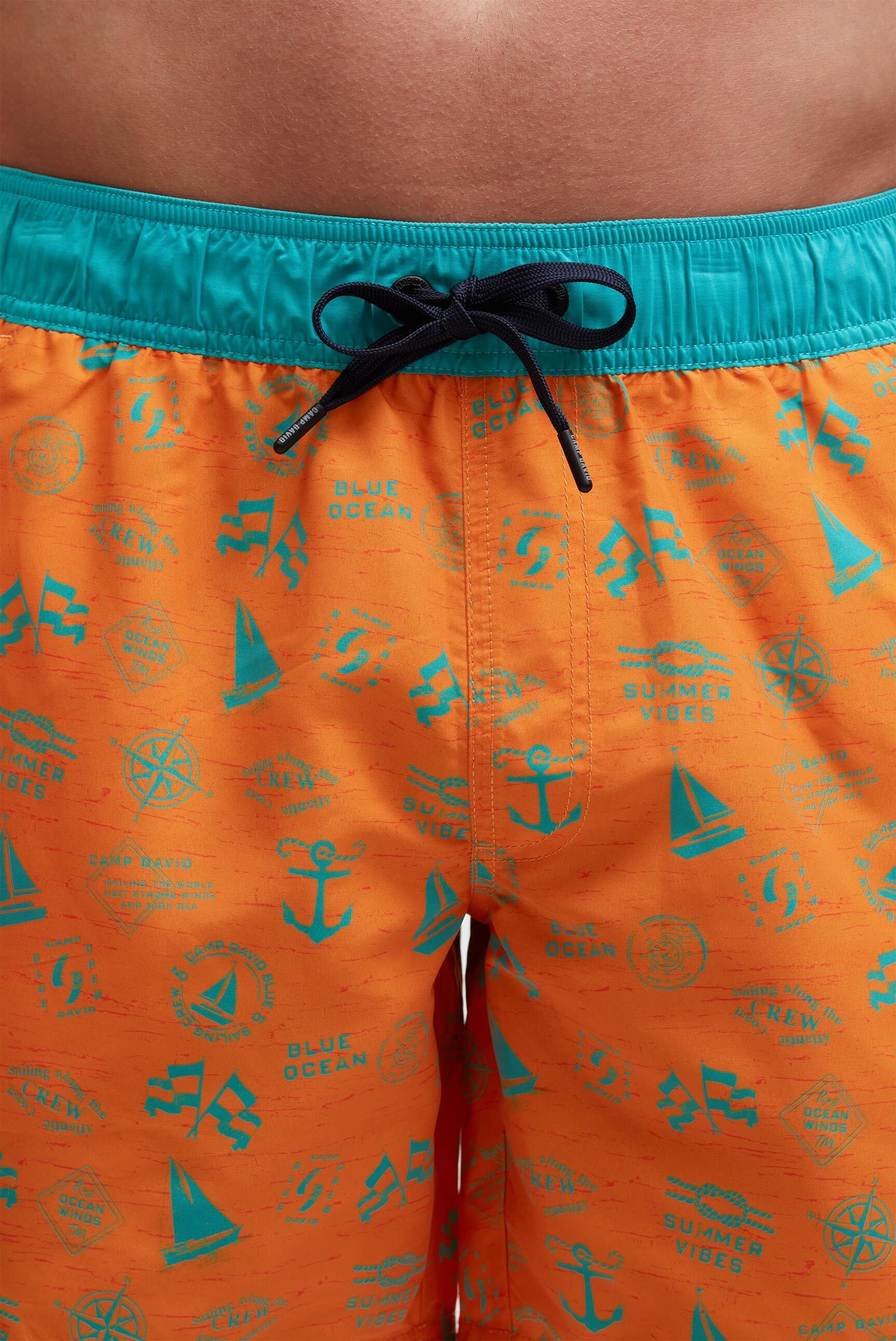 Camp David Swim Shorts Orange Size M 3