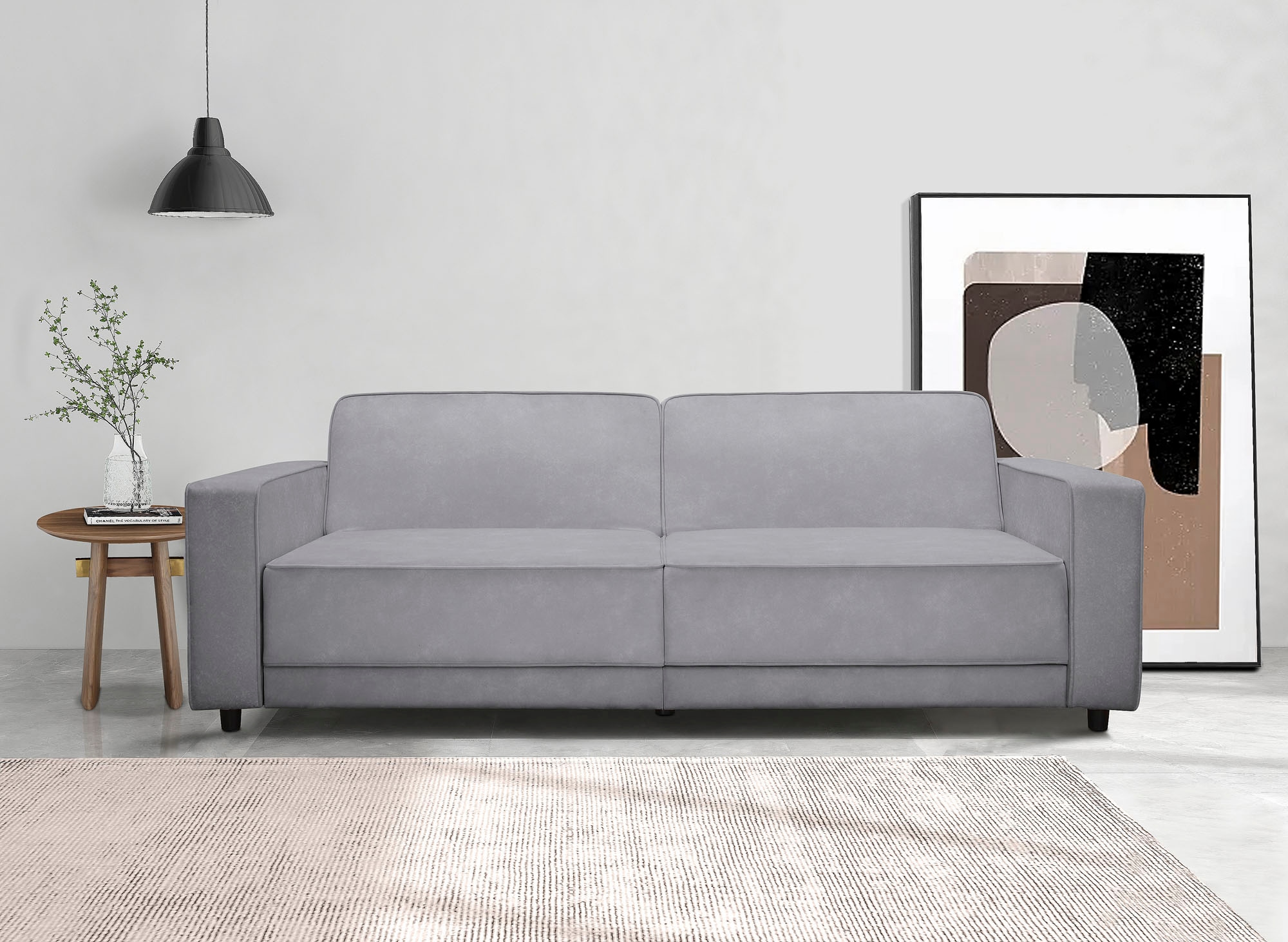 Dorel Home 3-Sitzer "ALLIE Schlafsofa 225 cm" Bett-Funktion (108/190cm), tr günstig online kaufen