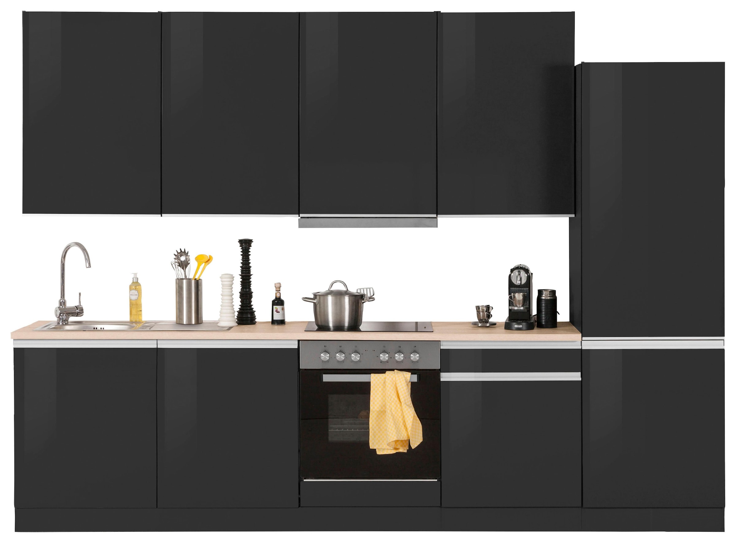 KOCHSTATION Küchenzeile "KS-Ohio" mit E-Geräten, Breite 300 cm günstig online kaufen