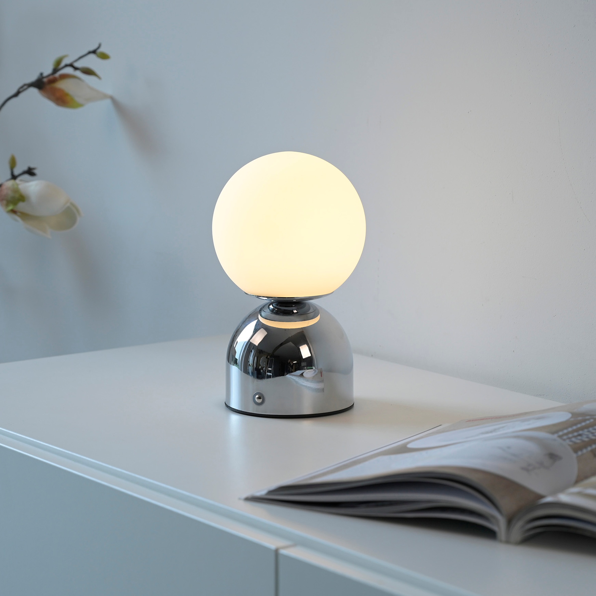 SCHÖNER WOHNEN-Kollektion LED Tischleuchte »RUDI« LED-Board 1 Stk. warmweiß - kaltweiß SCHÖNER WOHNEN Kollektion, CCT 3000-6000K, Touchdimmer, Memoryfunktion