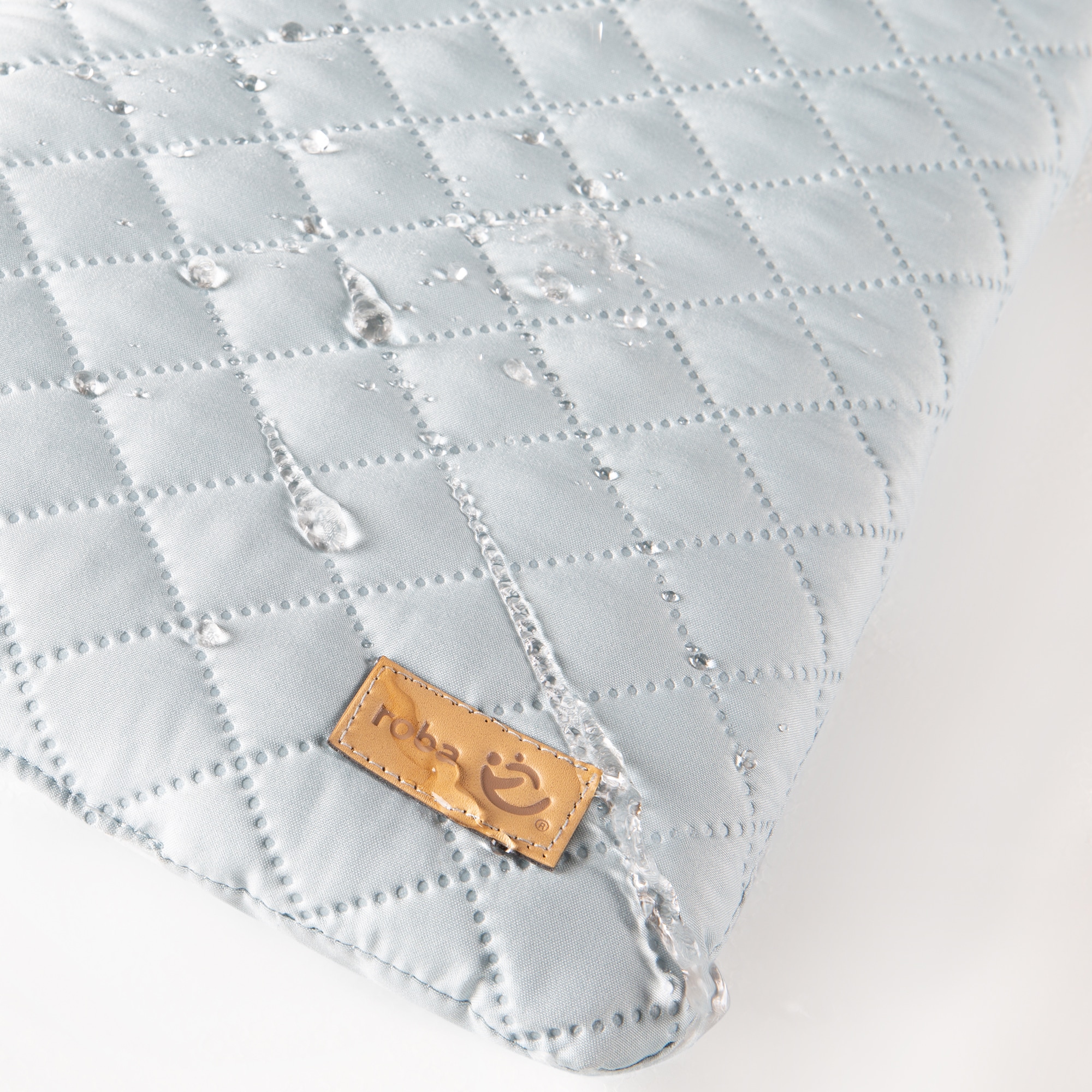 roba® Wickelauflage »Style, Soft, sky«, mit aufgesticktem Gesicht