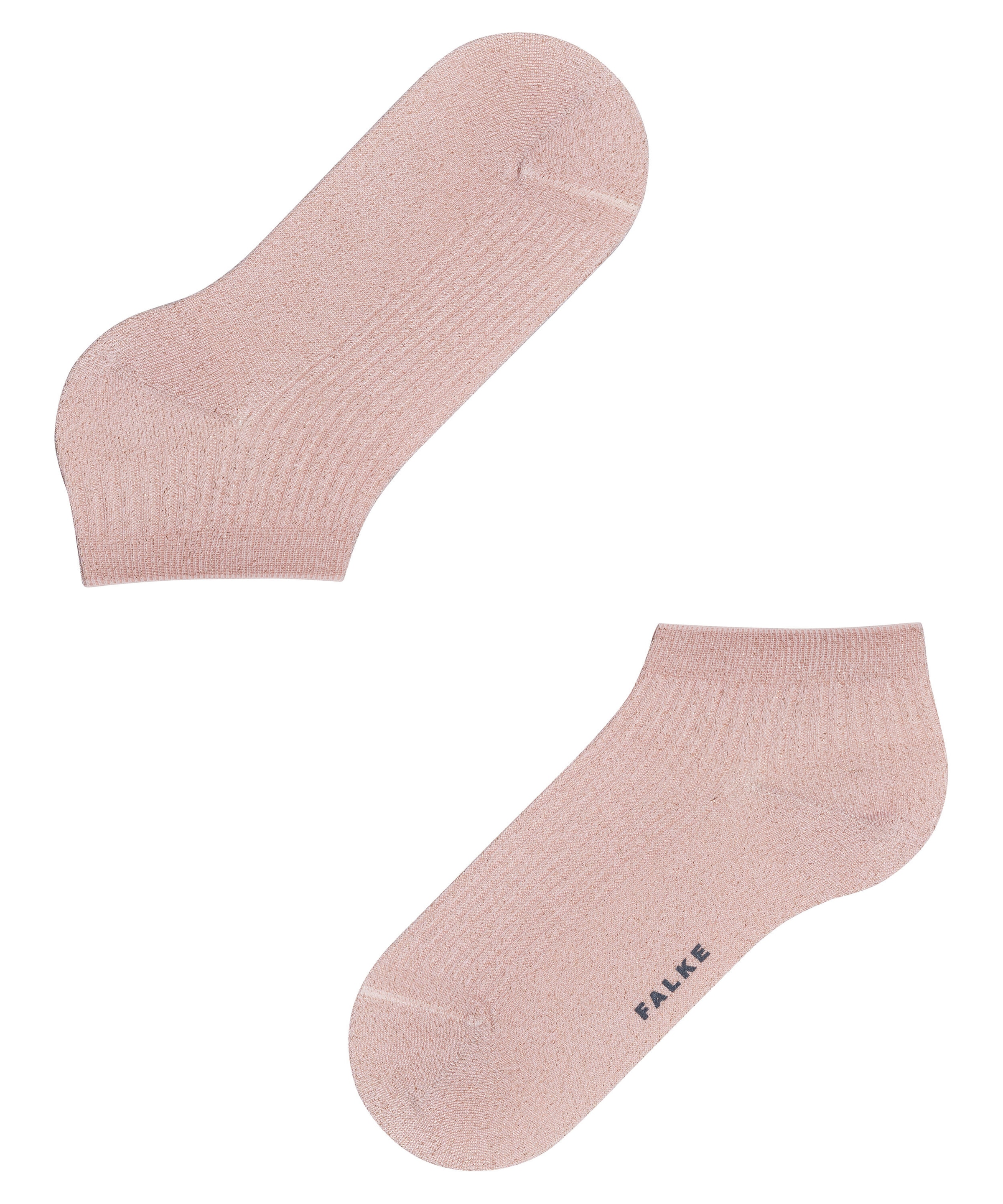 FALKE Sneakersocken »Shiny Rib« mit gerippter Struktur, aus Viskose-Mischung, atmungsaktiv