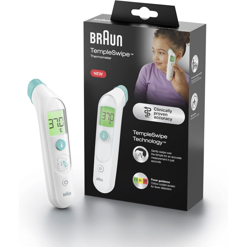 Braun Fieberthermometer »TempleSwipe™ Stirnthermometer​ - BST200«