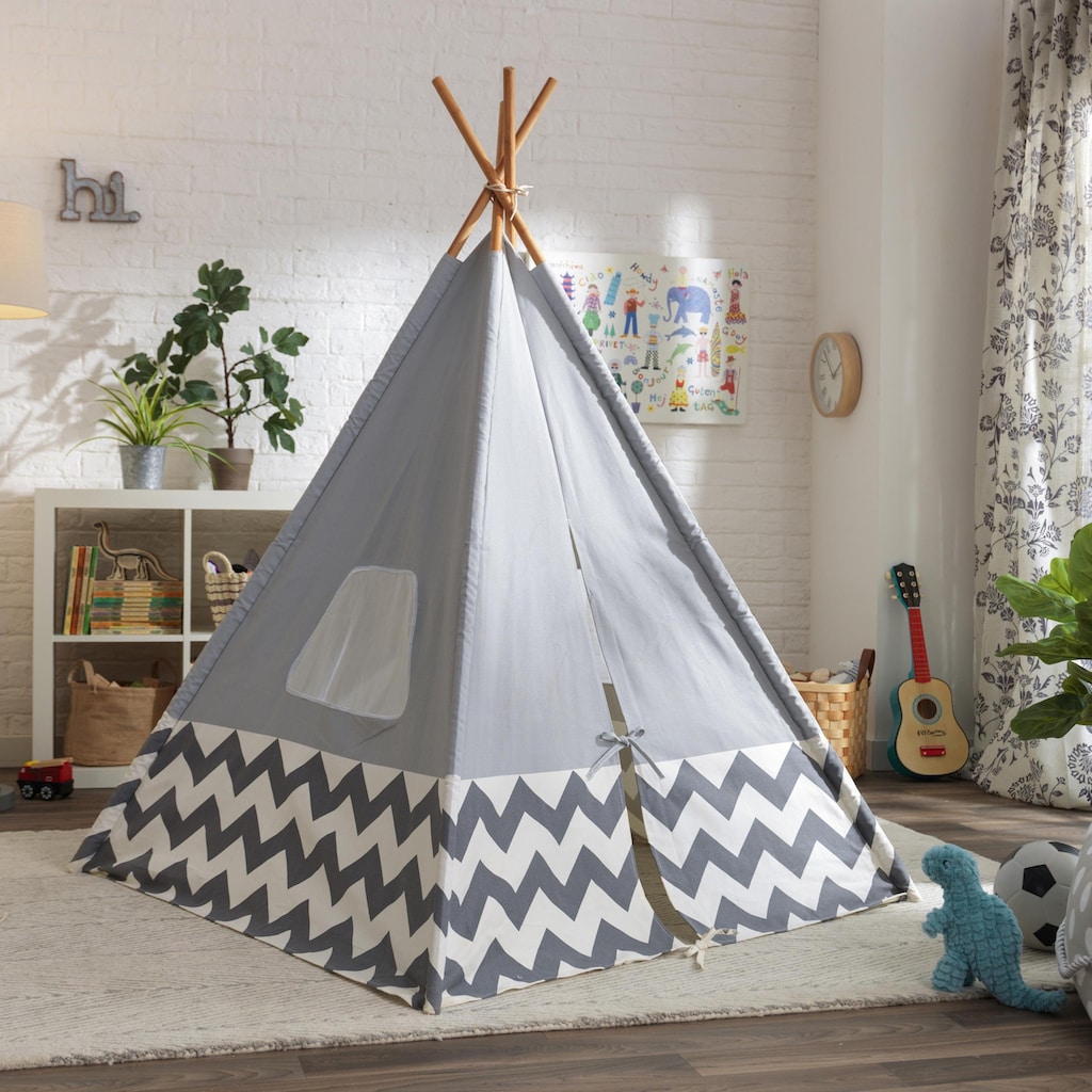 KidKraft® Spielzelt »Tipi Moderne, grau«