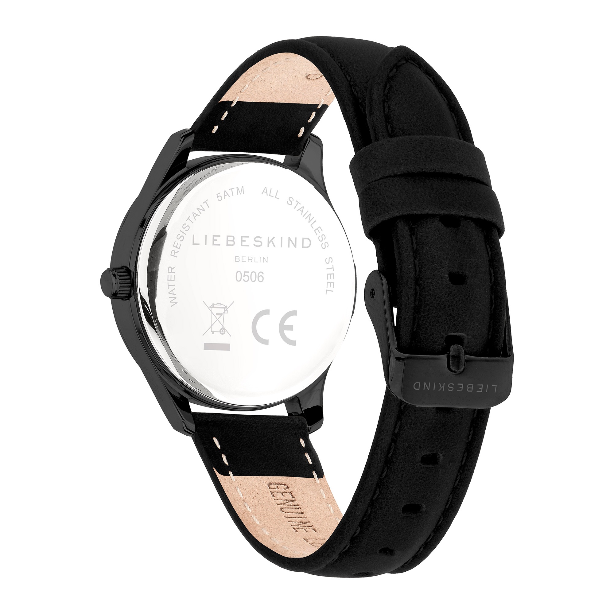 Liebeskind Berlin Quarzuhr »Basic Staples«, Armbanduhr, Damenuhr, Lederarmband, analog