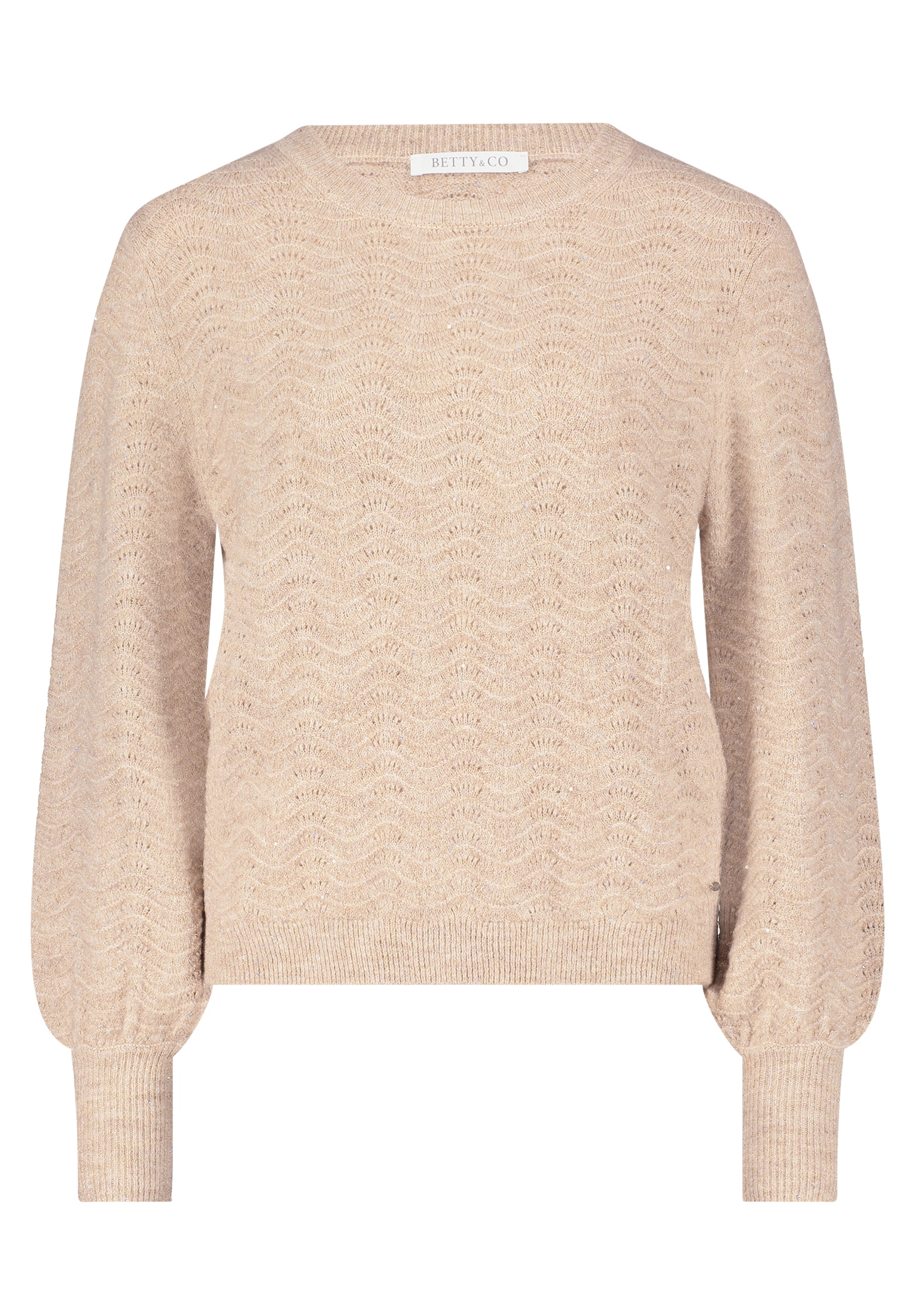 Betty&Co Strickpullover »Betty & Co Strickpullover mit Lurexfaden«, (1 tlg.), Pailletten