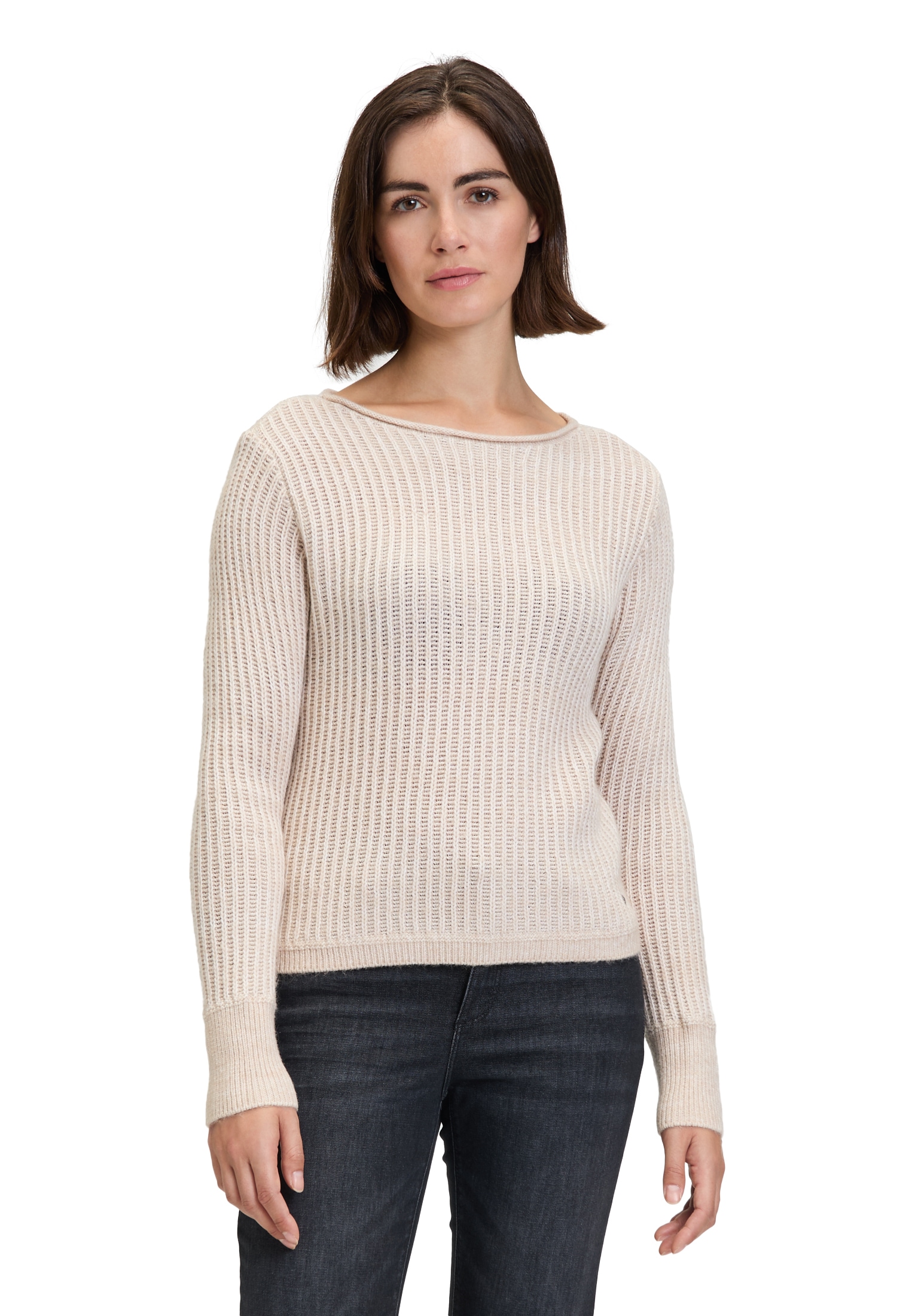 Strickpullover »Betty & Co Grobstrick-Pullover mit Lurexfaden«, Struktur