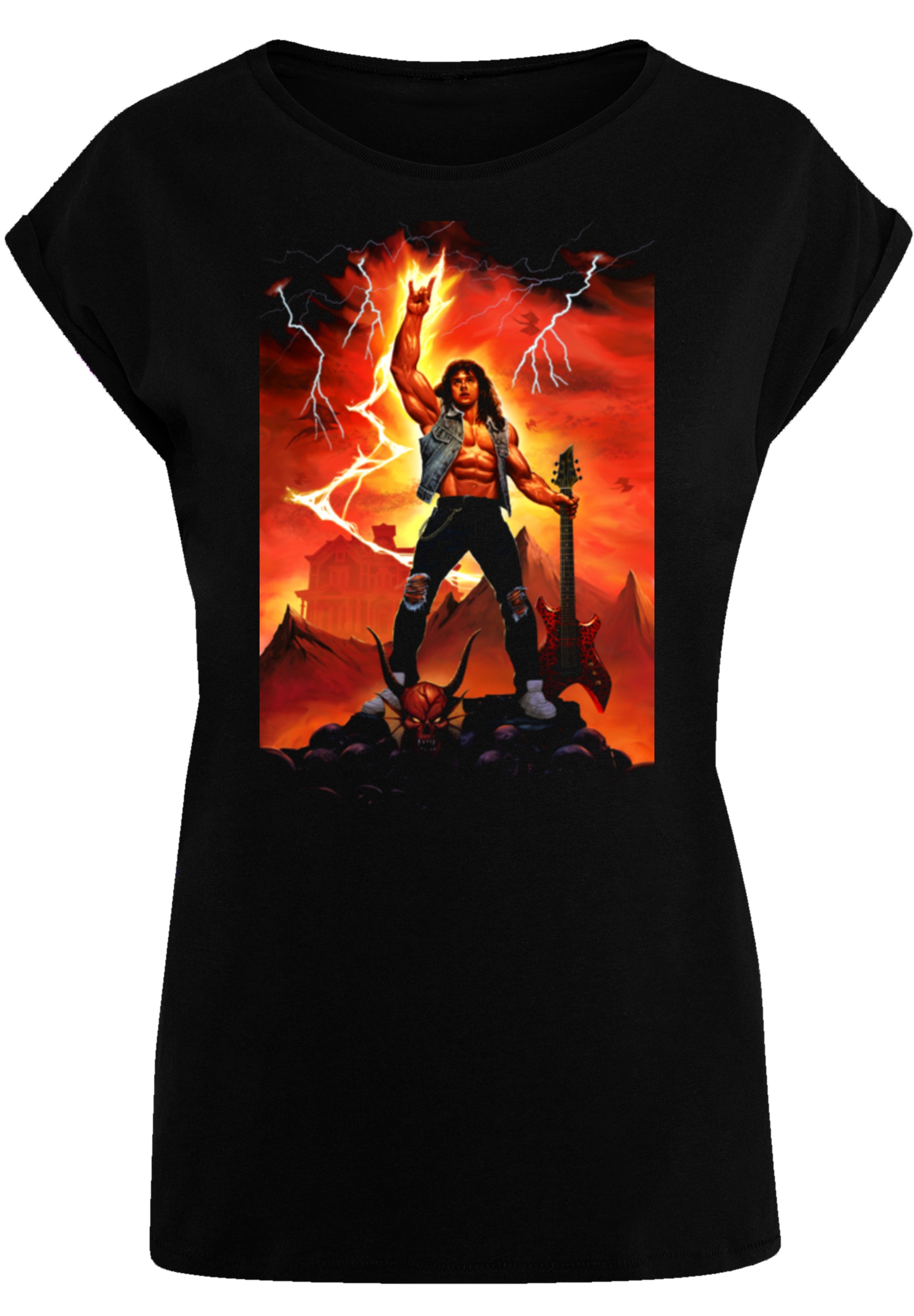 F4NT4STIC T-Shirt »Stranger Things Hell Guitar«, Premium Qualität