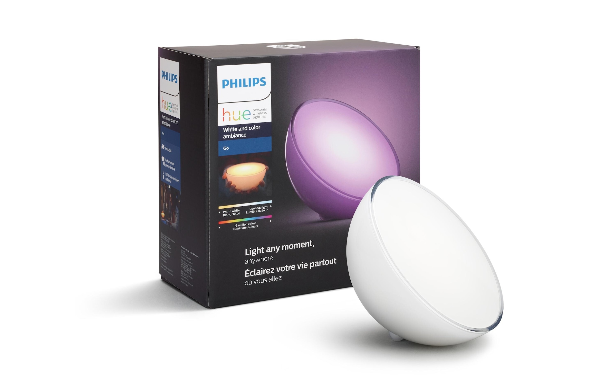 Philips Hue Pendelleuchte »Hue Tischleuchte Go« Farbwechsler | Neutralweiß | Tageslichtweiß | Warmweiß