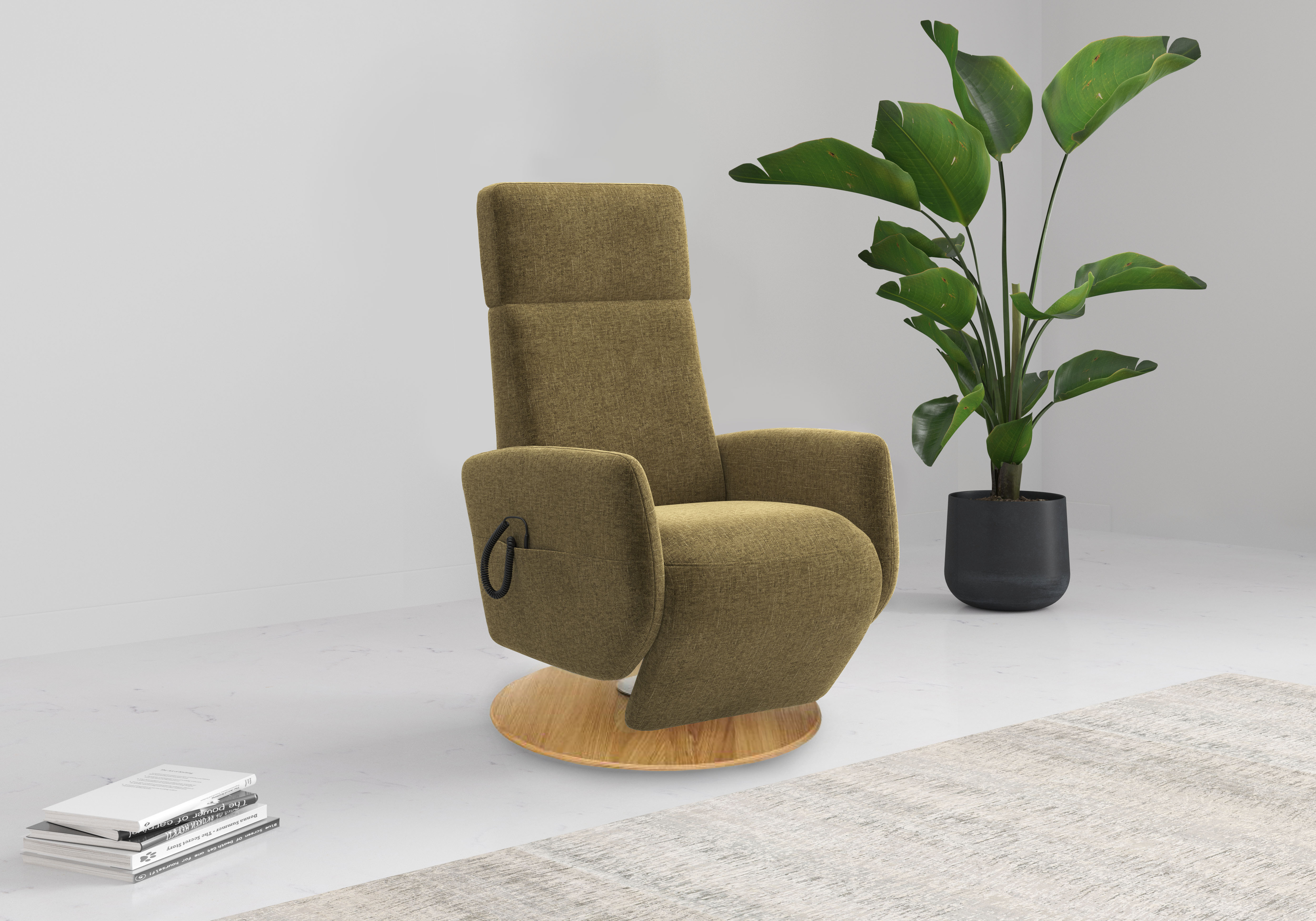 OTTO home TV-Sessel "Rochelle, inkl. Kopfteilverstellung & 360 Drehfunktion" 1 Stk. tlg. TV-Sessel mit Drehfunktion 360 Grad