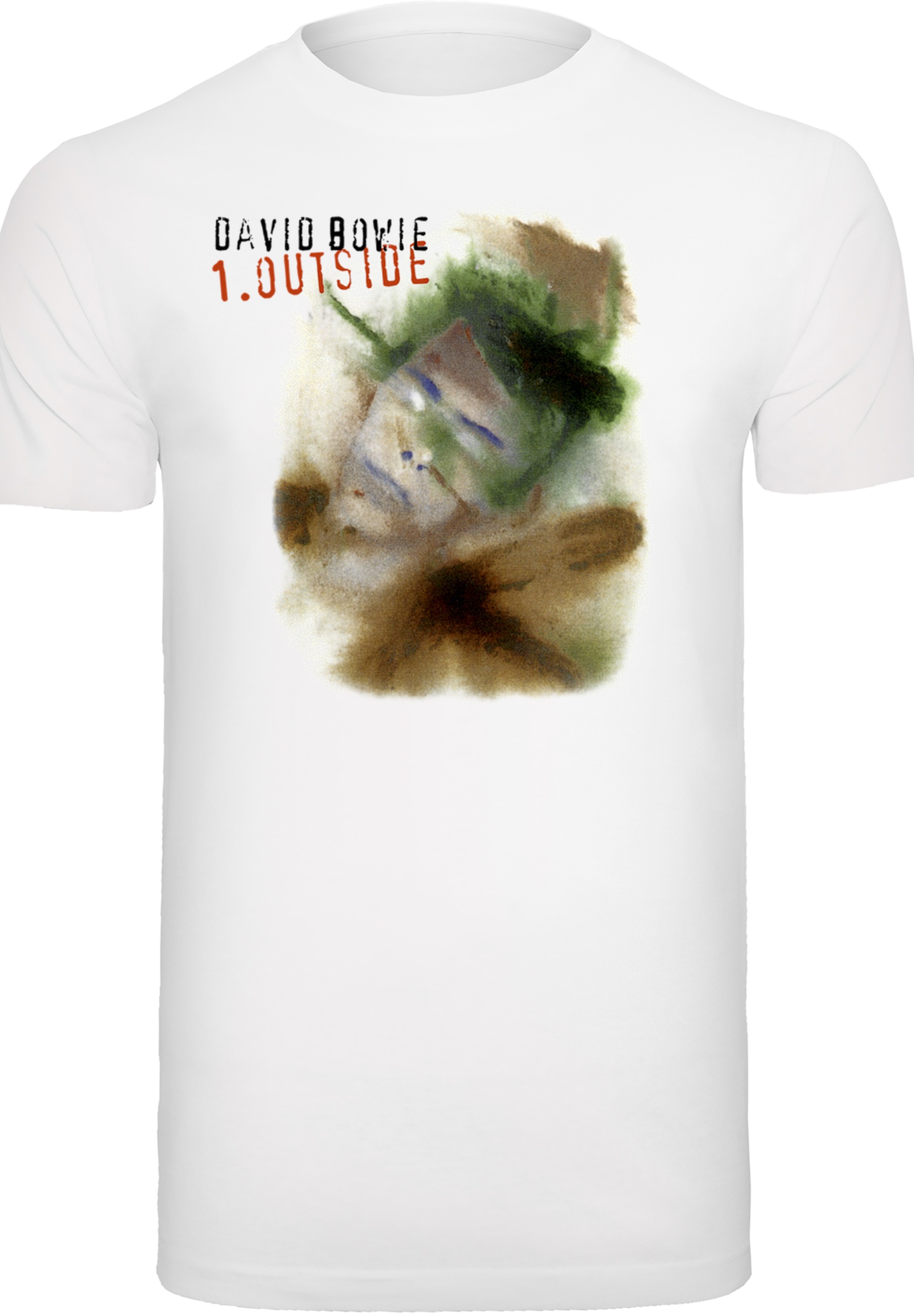 F4NT4STIC T-Shirt »David Bowie Outside Album Cover«, Herren,Premium Merch,Regular-Fit,Basic,Bandshirt
