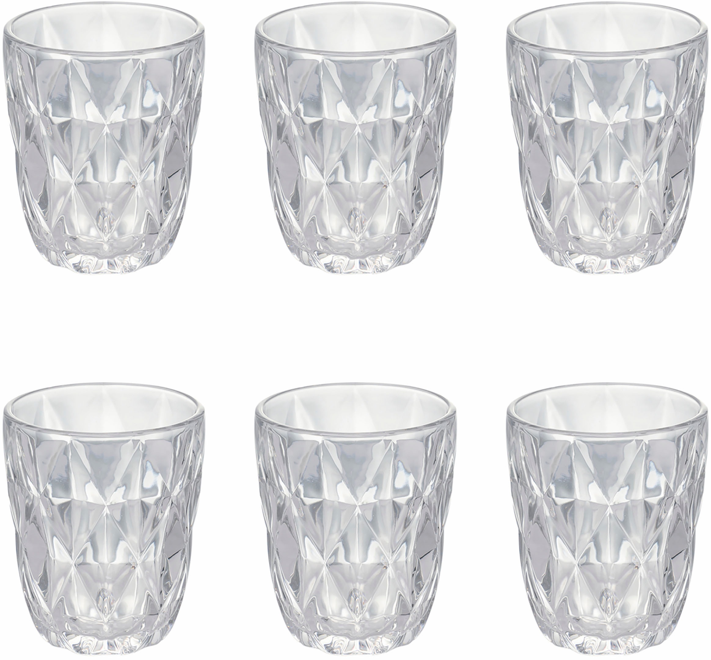 Villa d'Este Gläser-Set »Reinassance«, (Set, 6 tlg.), Wassergläser-Set, 6-teilig, Inhalt 260 ml