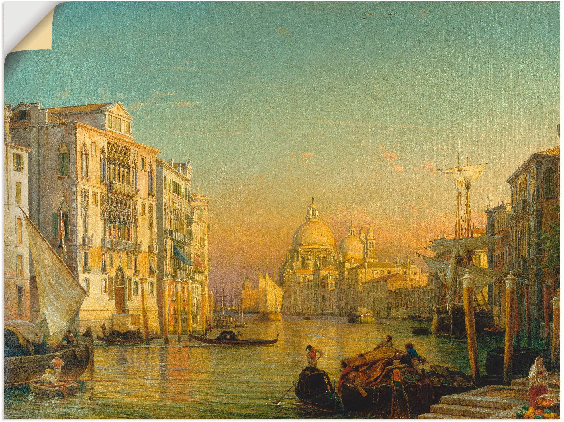 Artland Wandfolie "Canale Grande in Venedig.", Italien, (1 St.), selbstklebend