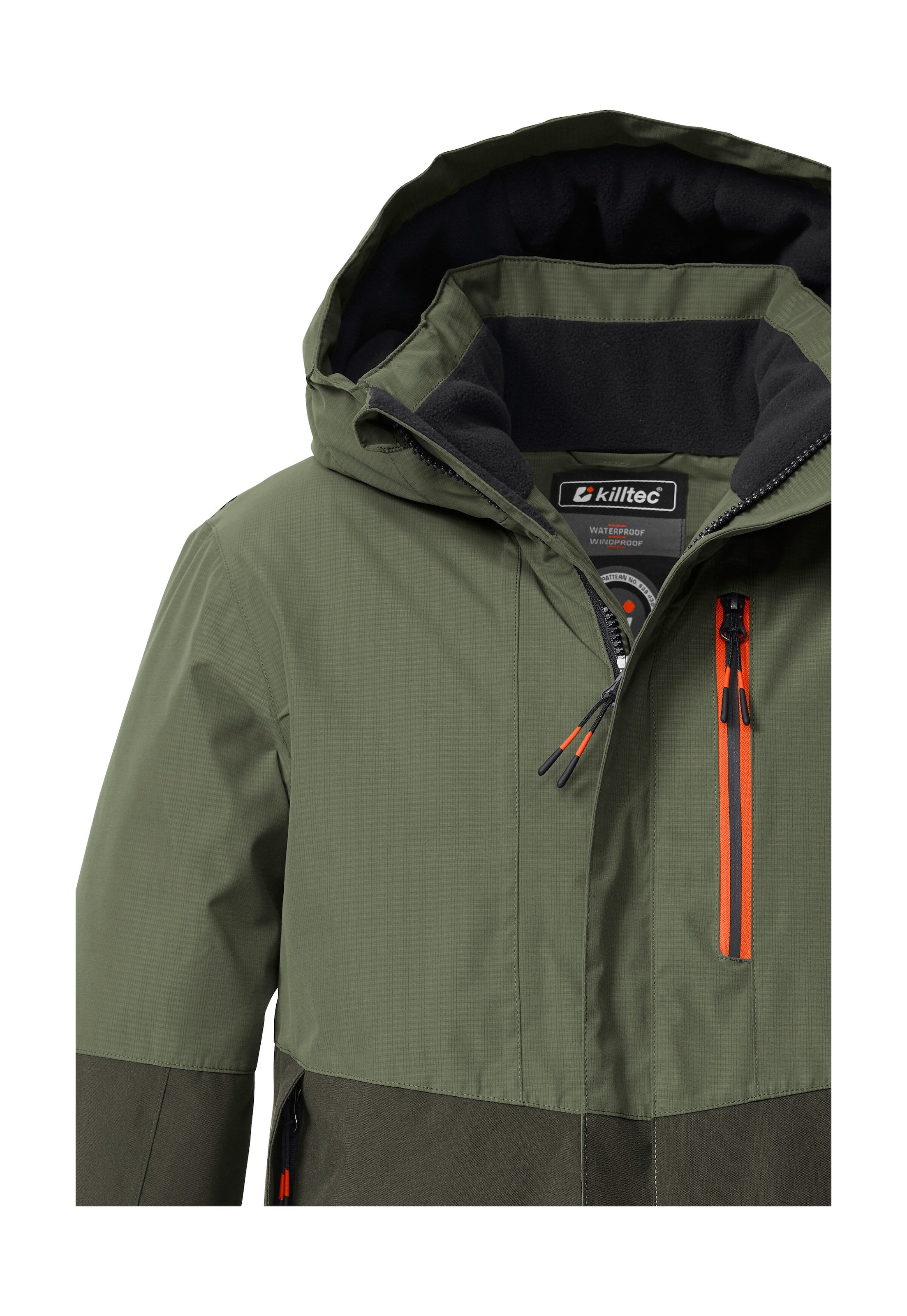 Killtec Funktionsjacke »KOW 222 BYS JCKT«, Wind- u. wasserdichte Kinderjacke mit Fleece, reflektierender Print