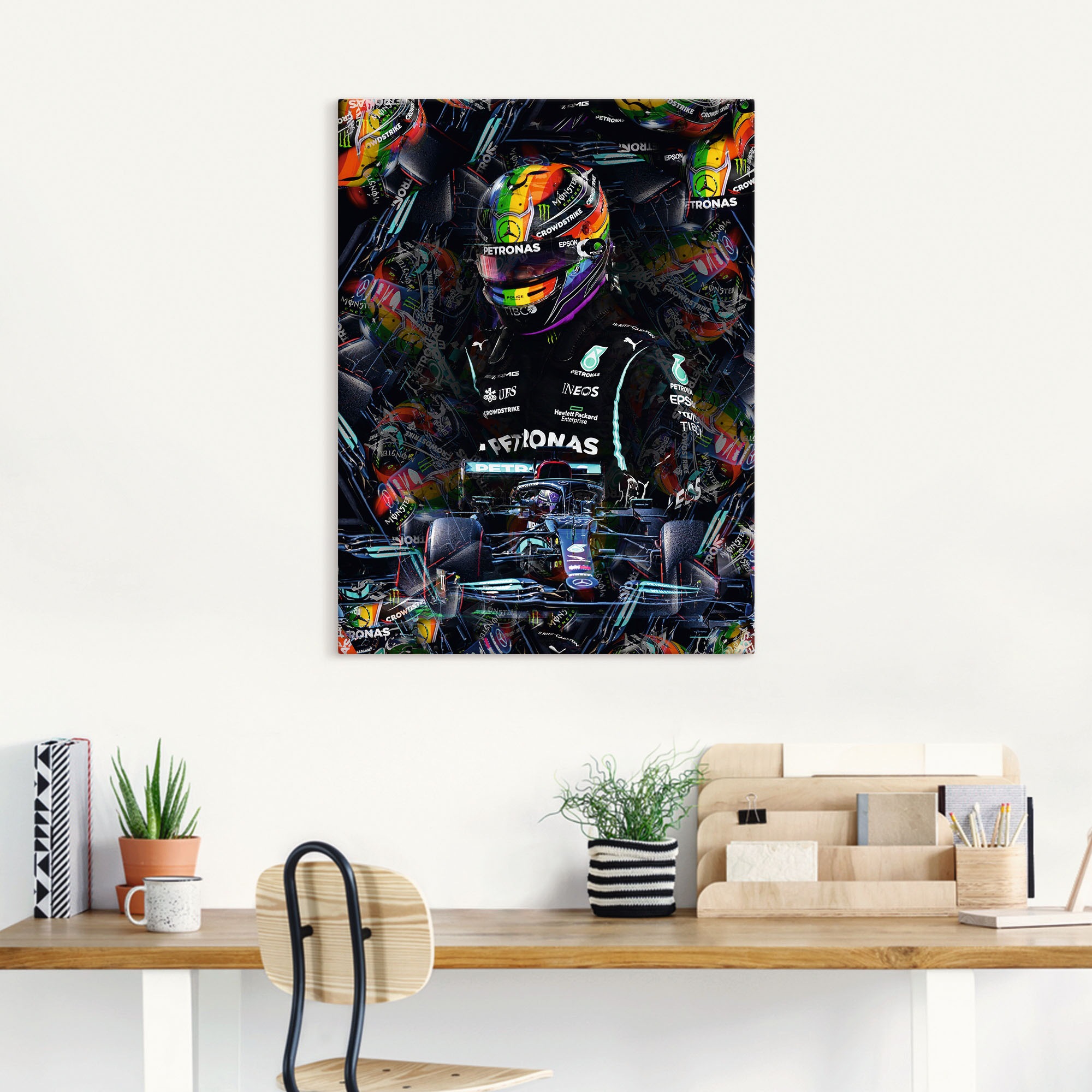 Artland Wandbild "Sir Lewis Hamilton Motorsportlegende" Bilder von Männern günstig online kaufen