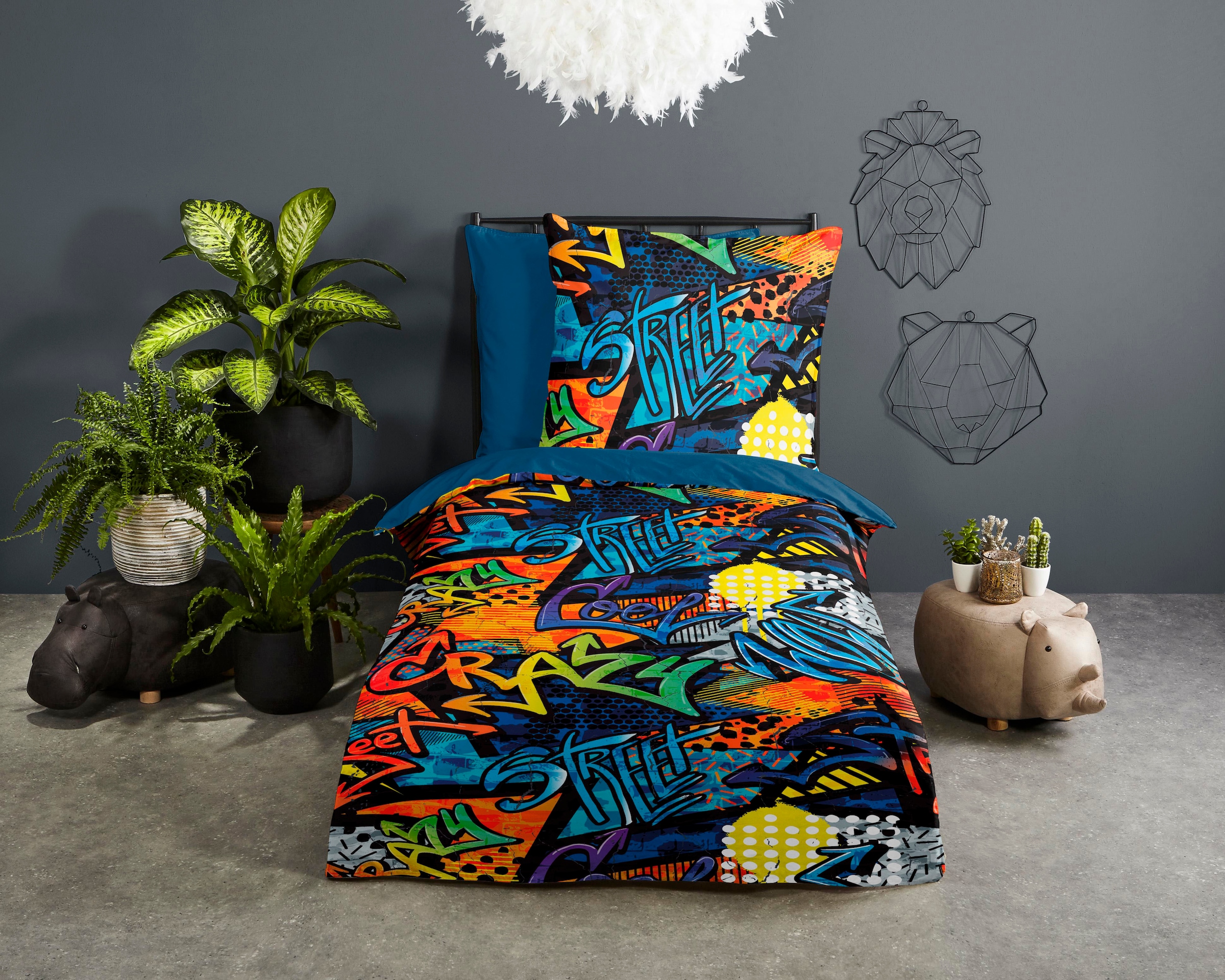 PURE luxury collection Kinderbettwäsche "Jeff" 2 Stk. tlg. Mikrofaser, 135x günstig online kaufen