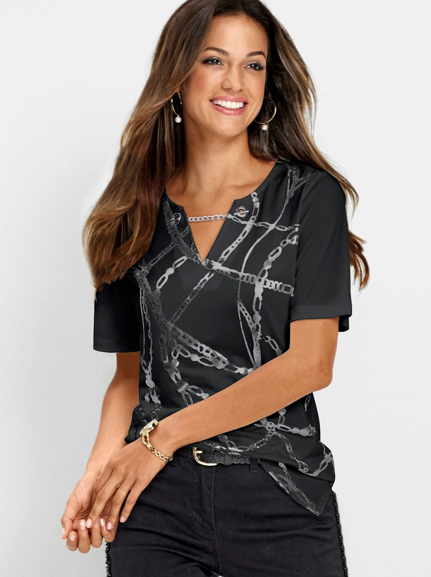 Inspirationen Kurzarmshirt "Shirt" 1 Stk. tlg. günstig online kaufen