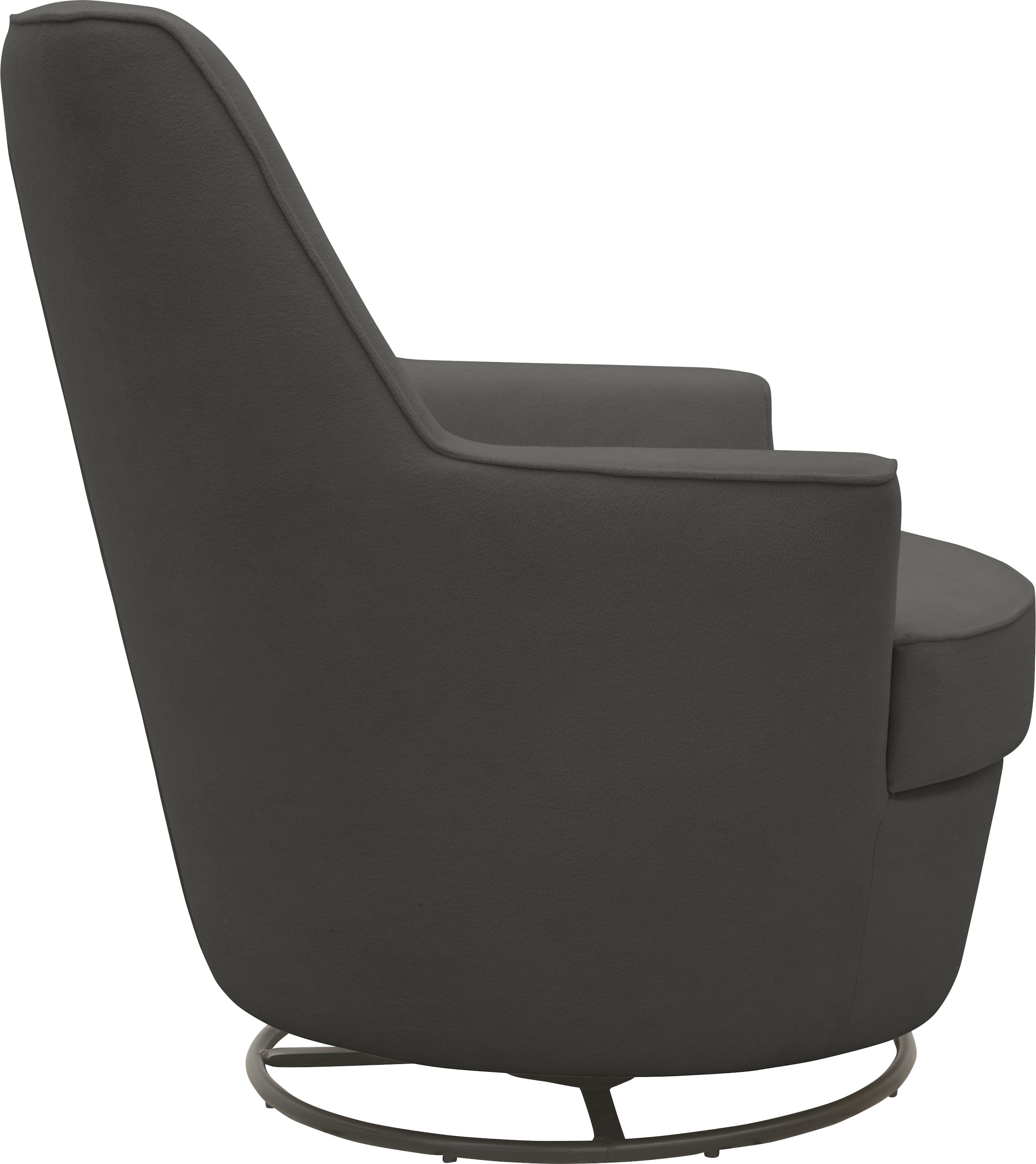 INOSIGN Drehsessel »HETTY, Drehsessel mit Wippfunktion, Lese-Sessel in Cord und Microfaser«, (1 St.), mit Federkern, auch im Set mit passendem Hocker