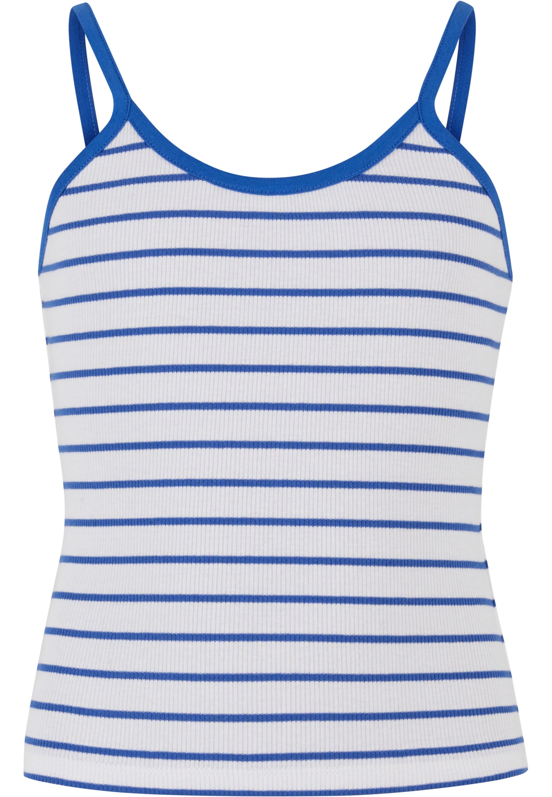 URBAN CLASSICS Muskelshirt "Urban Classics Girls Striped Rib Basic Top" 1