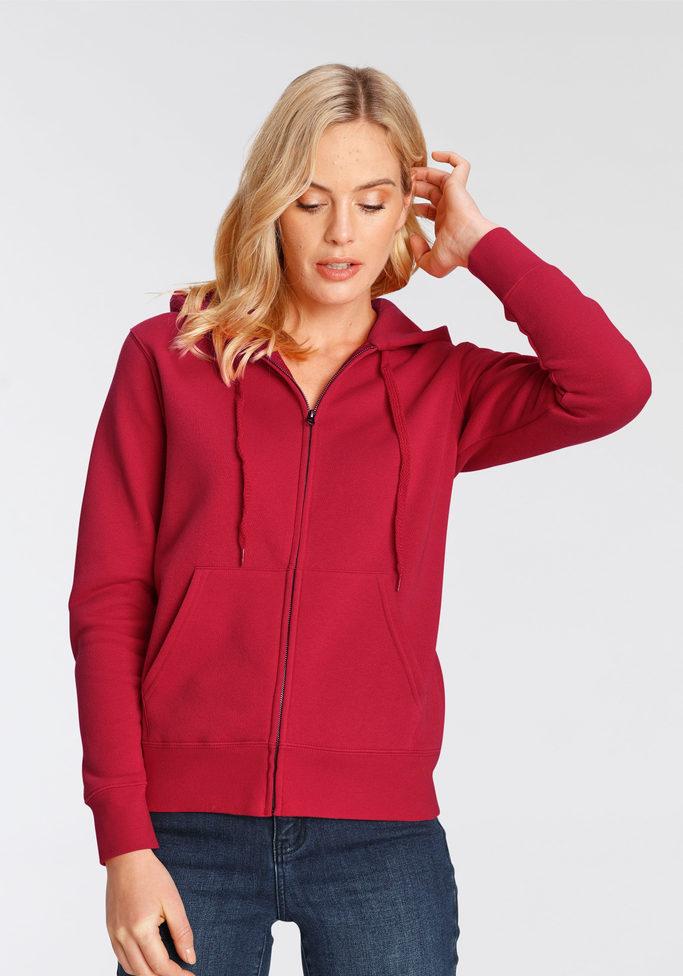 Kapuzensweatshirt »Lady-Fit Premium hooded Sweat Jacket«
