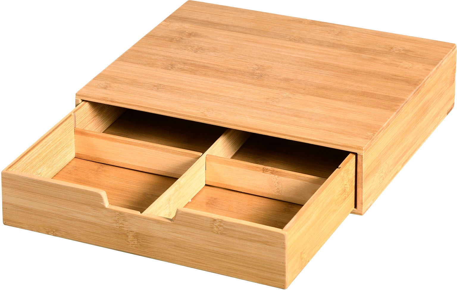 KESPER® Teebox, (1 tlg.), mit herausziehbarer Schublade, aus FSC®-zertifiziertem Bambus