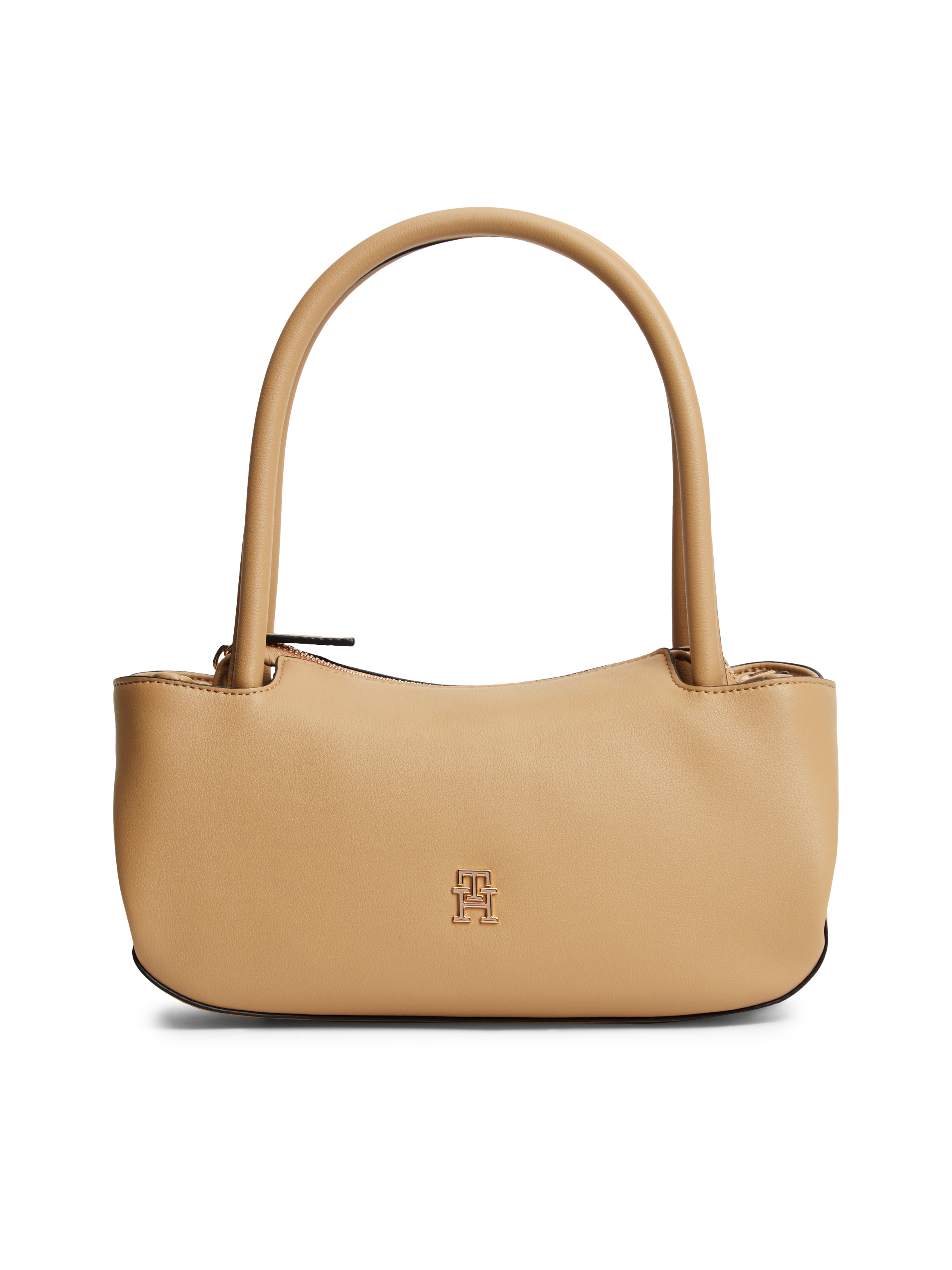 Tommy Hilfiger Henkeltasche "TH LOGOTAPE SHOULDER BAG" Damen Handtasche mit doppeltem Tragegriff