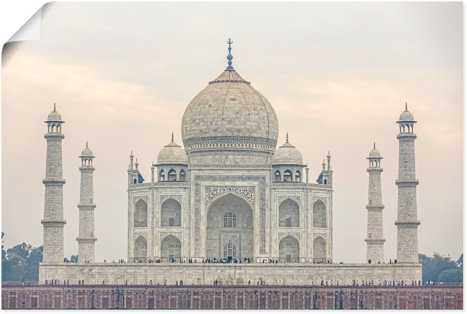 Artland Wandbild »Taj Mahal«, Gebäude, | St.), Wandaufkleber (1 BAUR in Leinwandbild, versch. bestellen Größen als Poster Alubild, oder