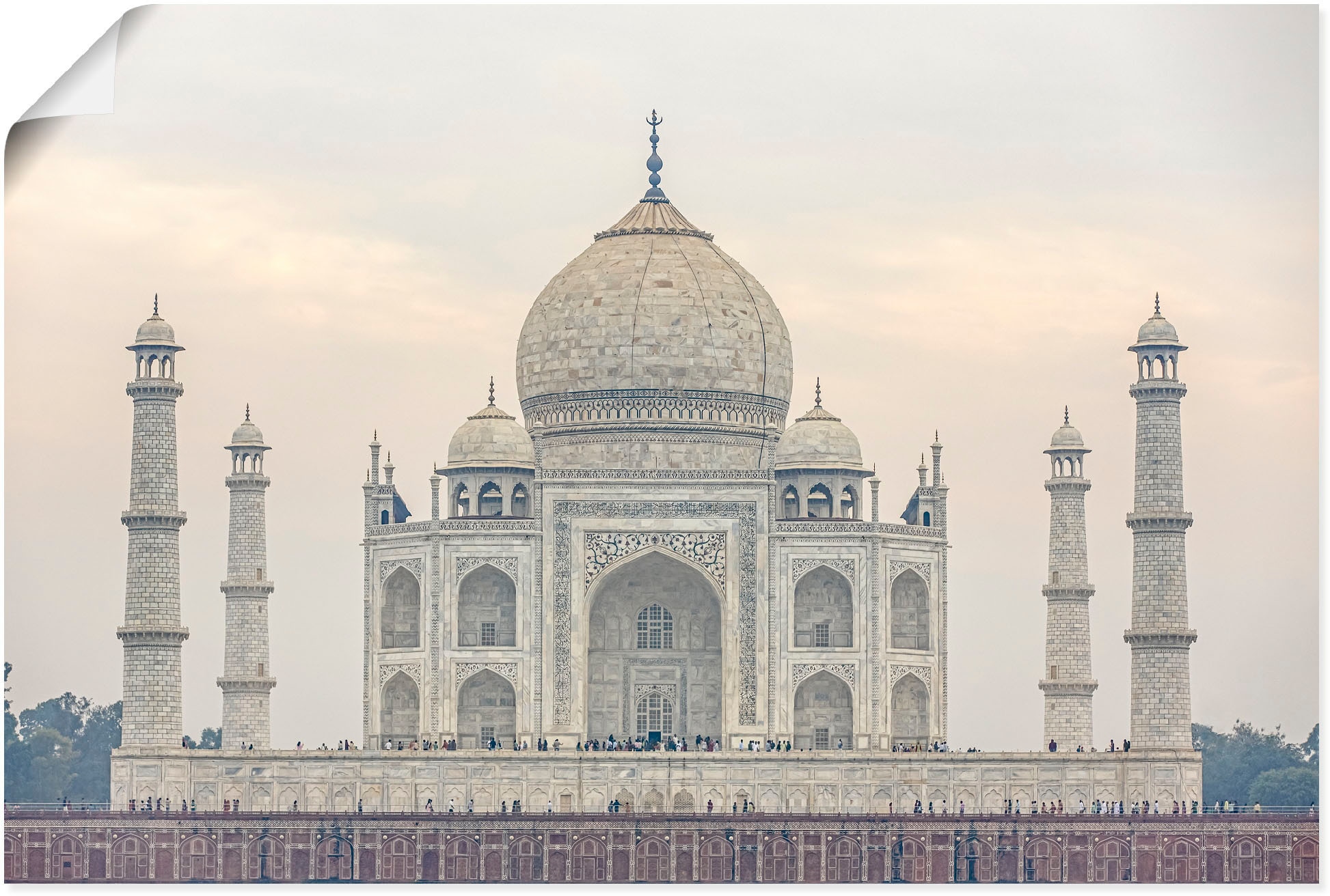 Artland Wandbild "Taj Mahal", Gebäude, (1 St.), als Alubild, Outdoorbild, P günstig online kaufen