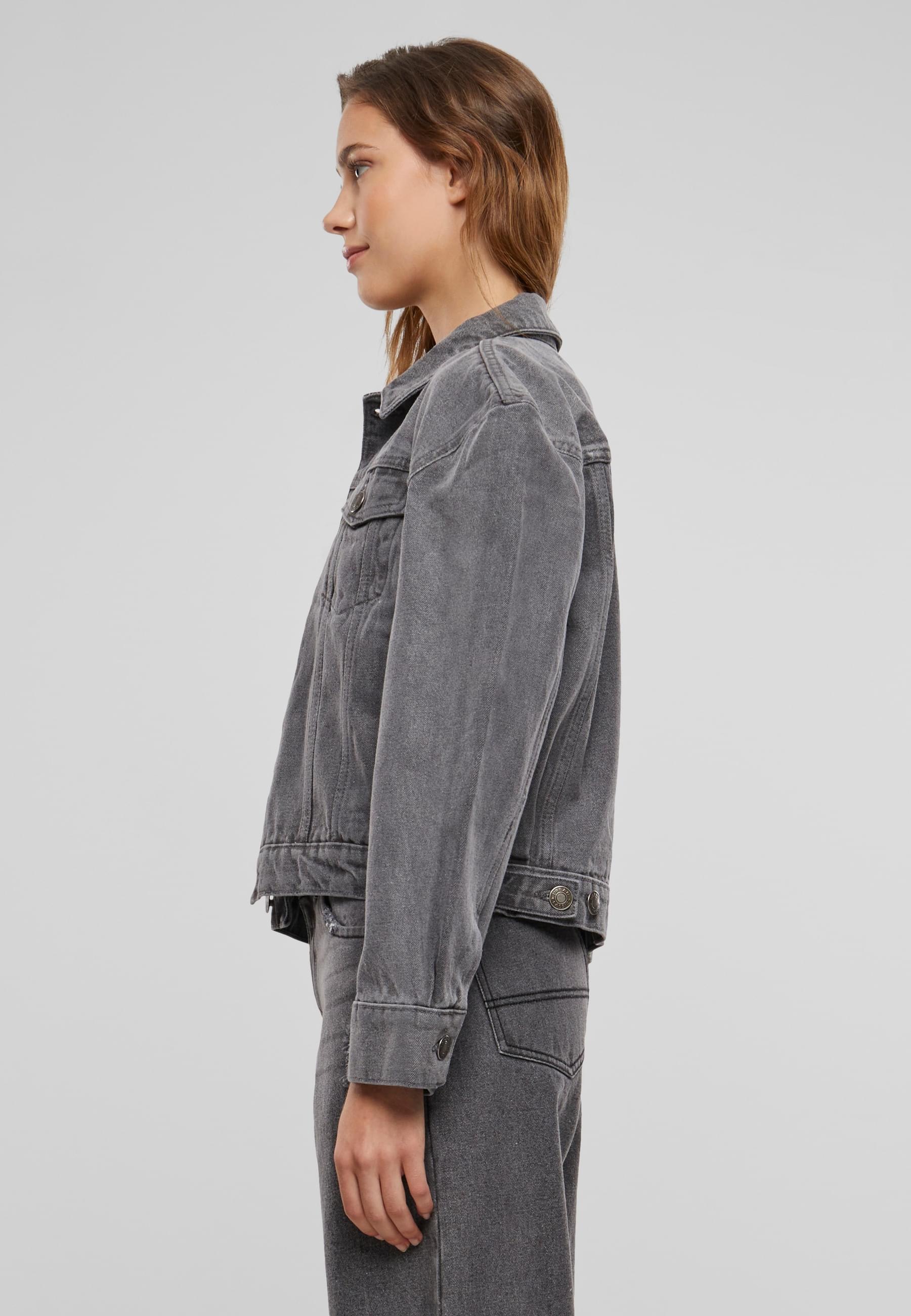 URBAN CLASSICS Jeansjacke "Urban Classics Ladies 80‘s Oversized Denim Jacke günstig online kaufen