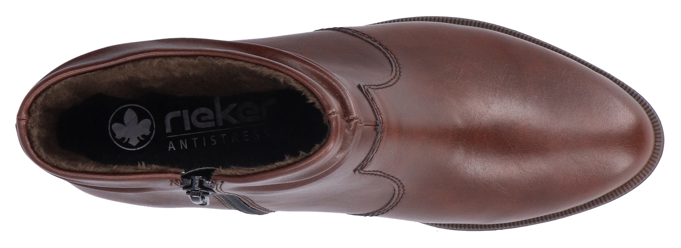 Rieker Stiefelette, Boots, Blockabsatz, slouchy Schaft, mit Innenreißverschluss