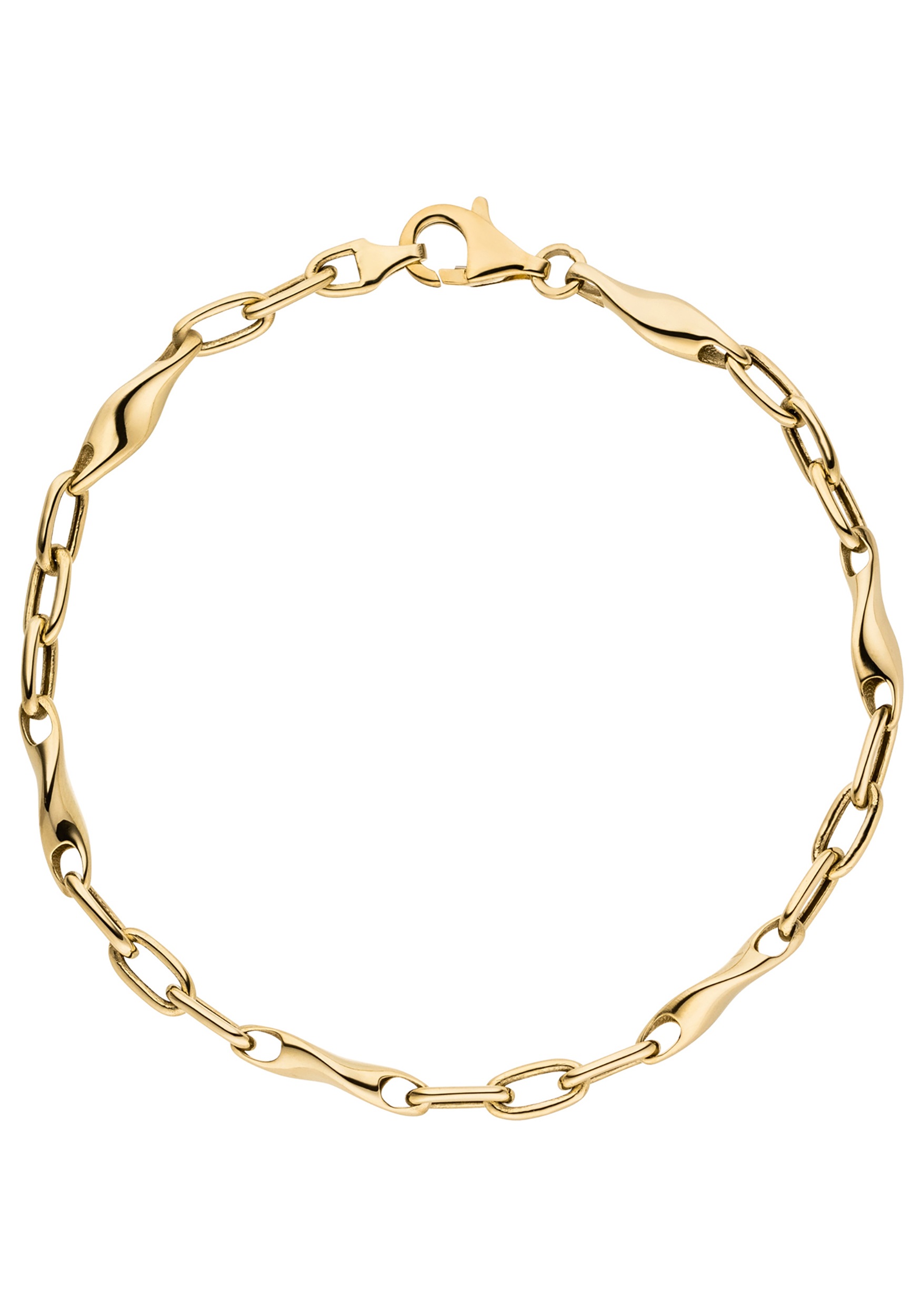 JOBO Damen Goldarmband "Armband Fantasiearmband 4,3 mm 19 cm", 19cm, Gelbgold 333gelbgold 333, Gelbgold 333, Armbänder, 333 Gold