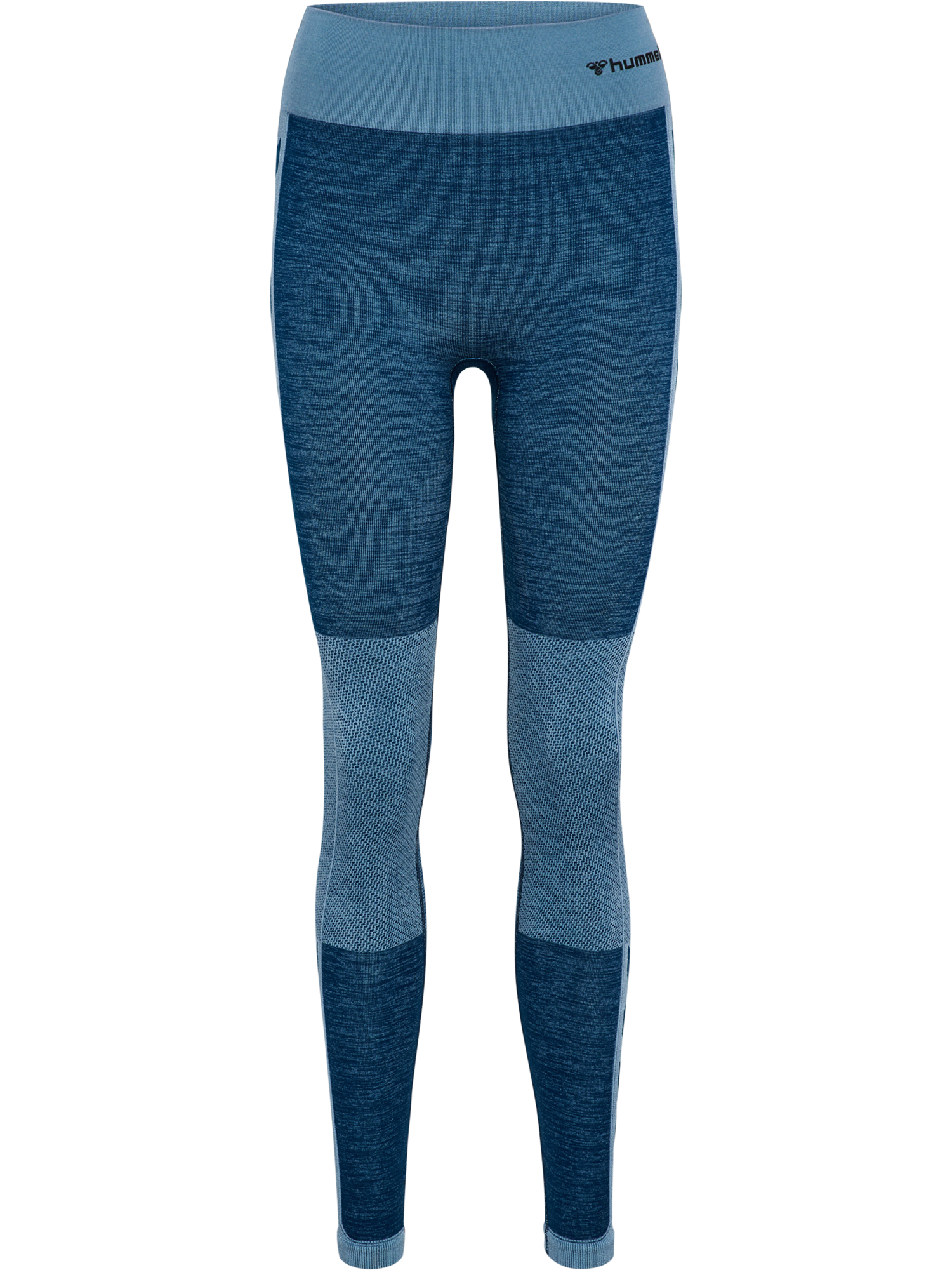 hummel Leggings "HMLCLEA SEAMLESS MID WAIST TIGHTS" dehnbarer Stoff, feuchtigkeitsableitendes Material, mit Mesh-Belüftung