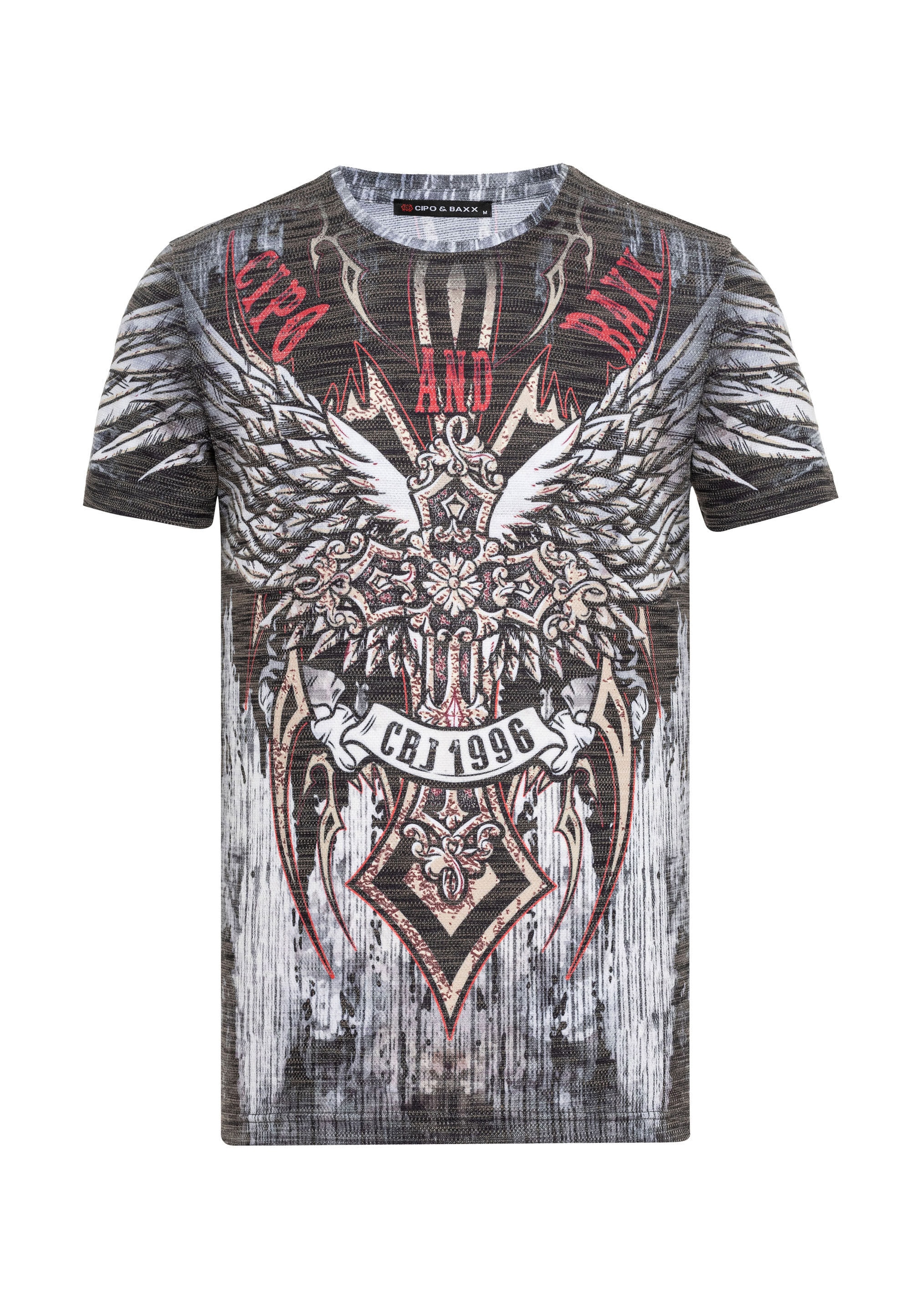 Cipo & Baxx T-Shirt »T-Shirt«, mit Laserdruck
