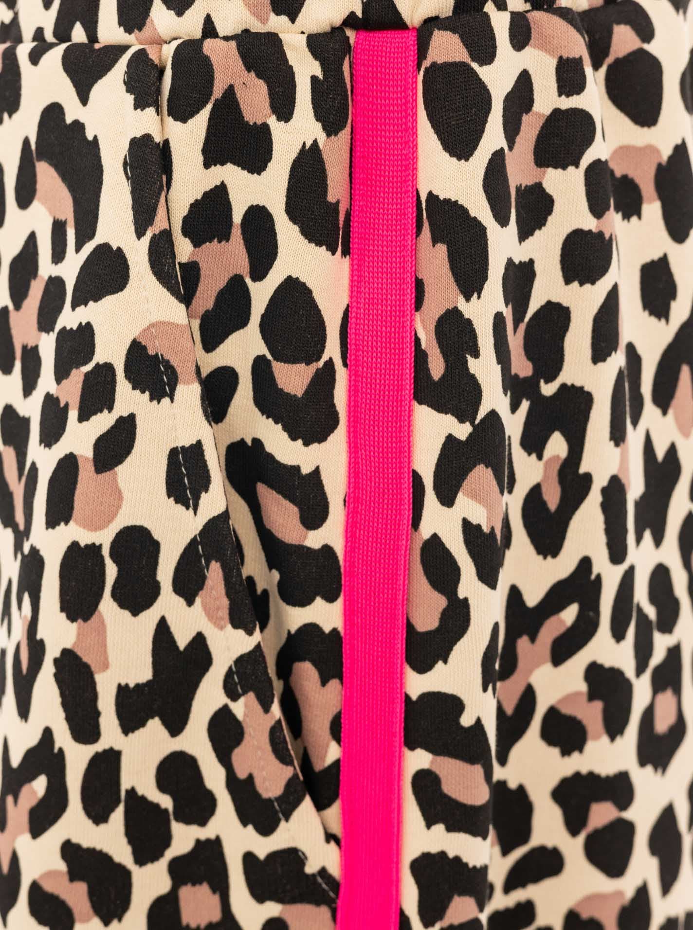 Zwillingsherz Sweathose »"Leo"«  Leo Muster, pinker Streifen an der Seite, Eingriffstaschen