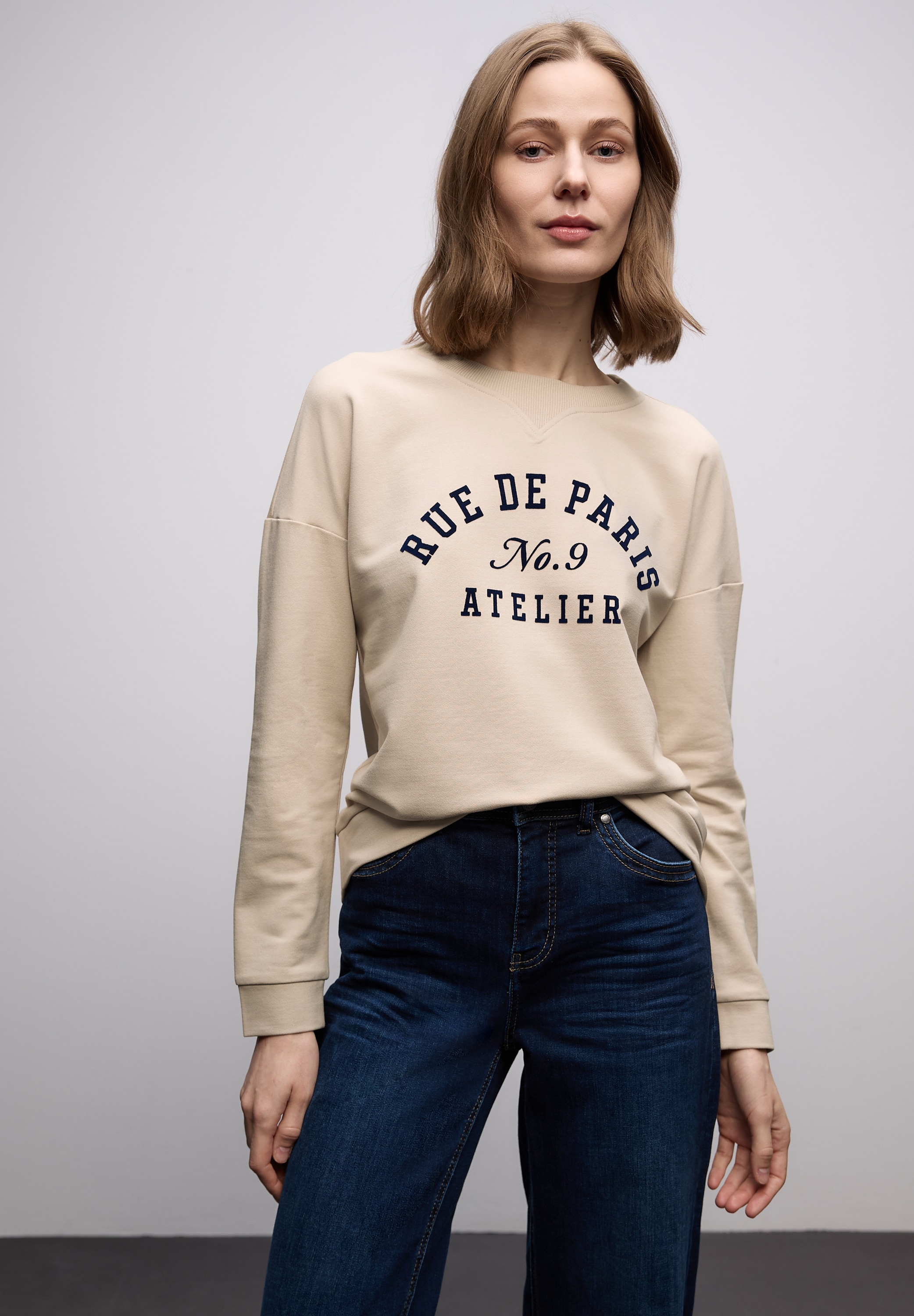 STREET ONE Sweatshirt, mit Wording günstig online kaufen
