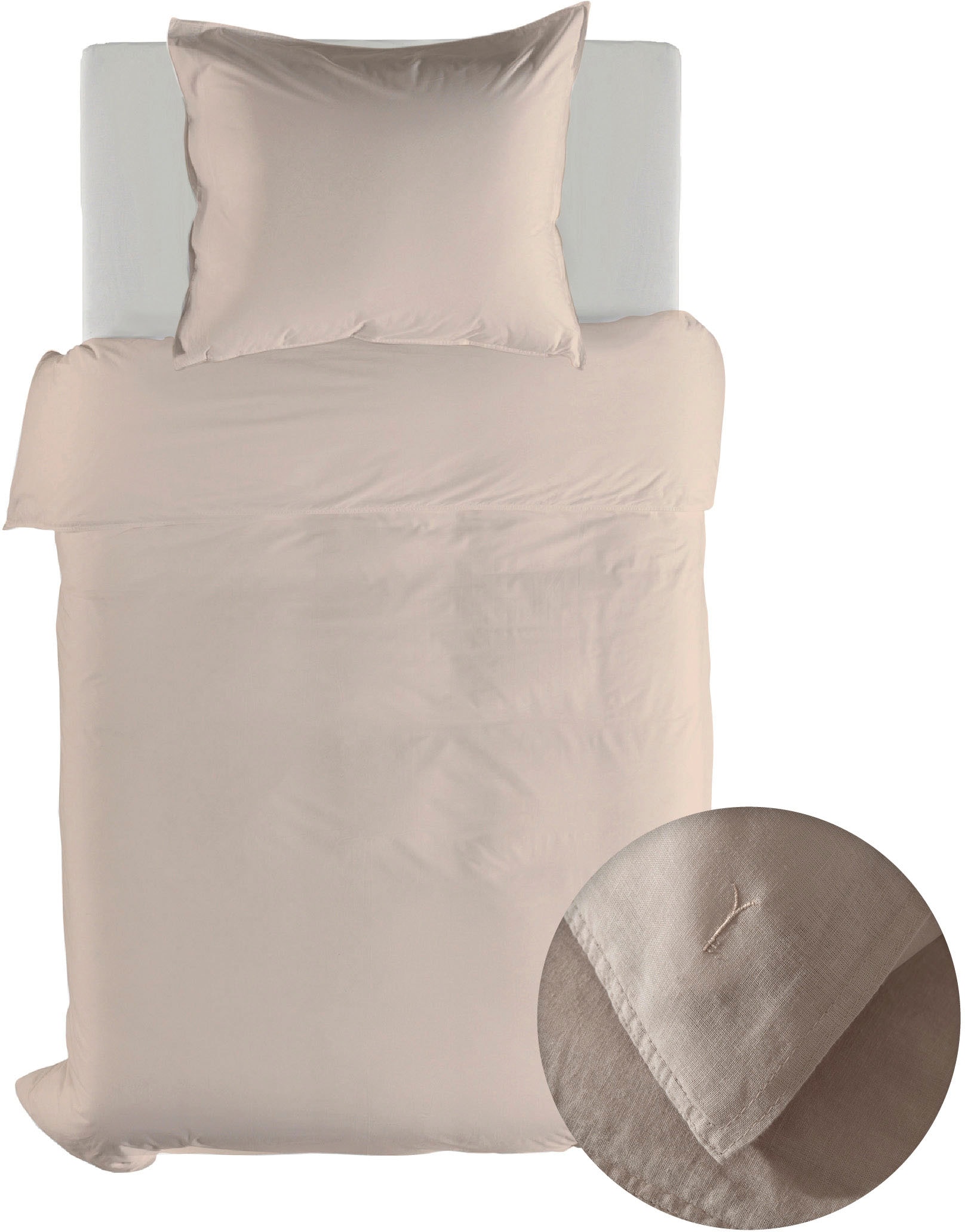 YELLOW Bettwäsche "Suite-Saint-Tropez" 2 Stk. tlg. Bettwäsche aus 55% Leine günstig online kaufen