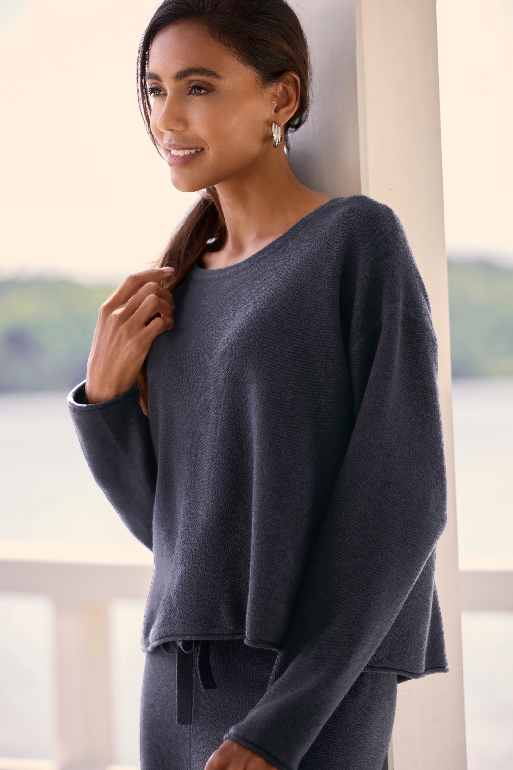 Elbsand Sweater, aus hochwertigem Feinstrick, Loungewear