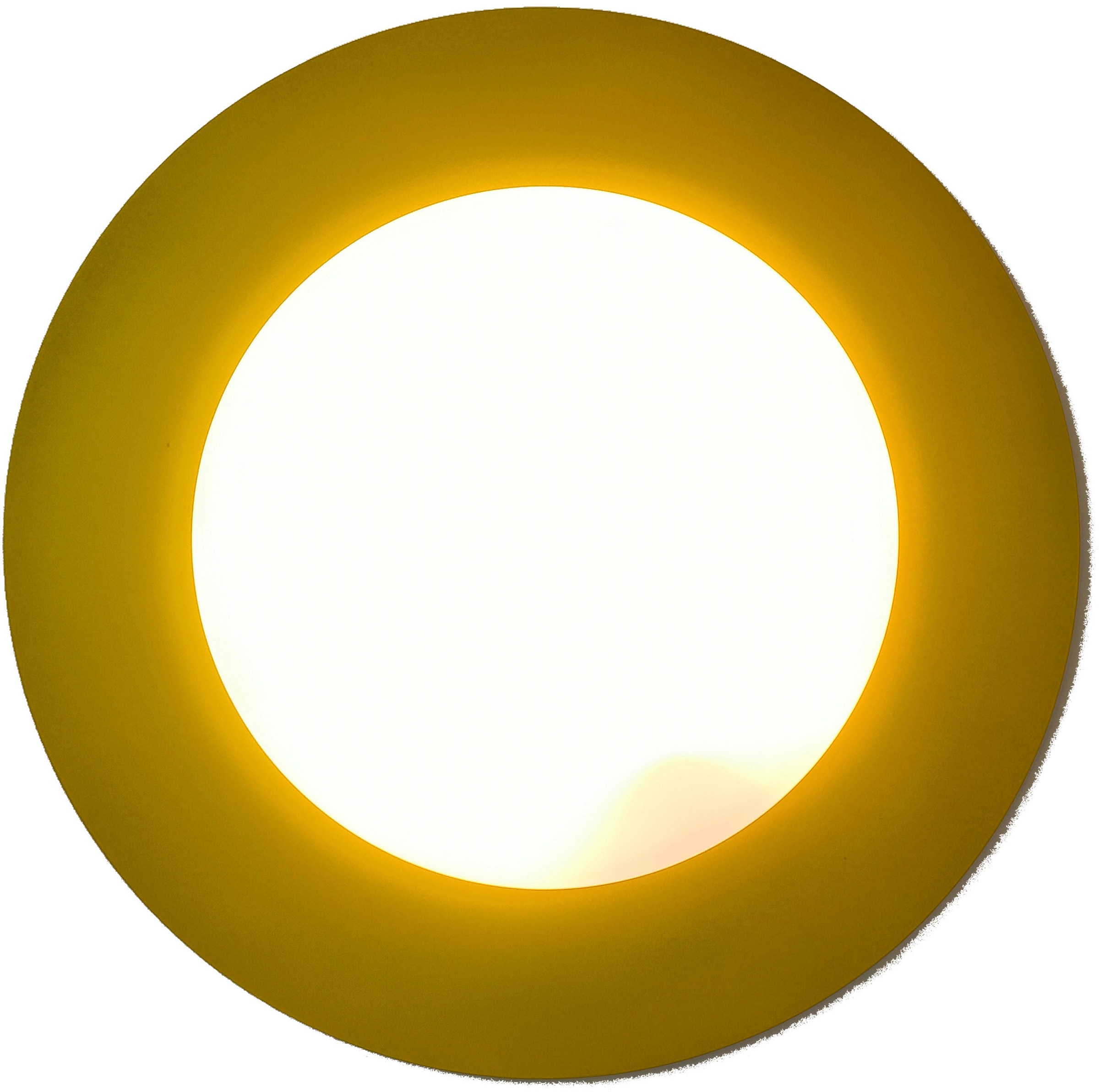 niermann Deckenleuchte | E27 einfachen »Deckenschale Leuchtmittelwechsel BAUR 1 für Sonnengelb«, Fassung Saturn, flammig-flammig
