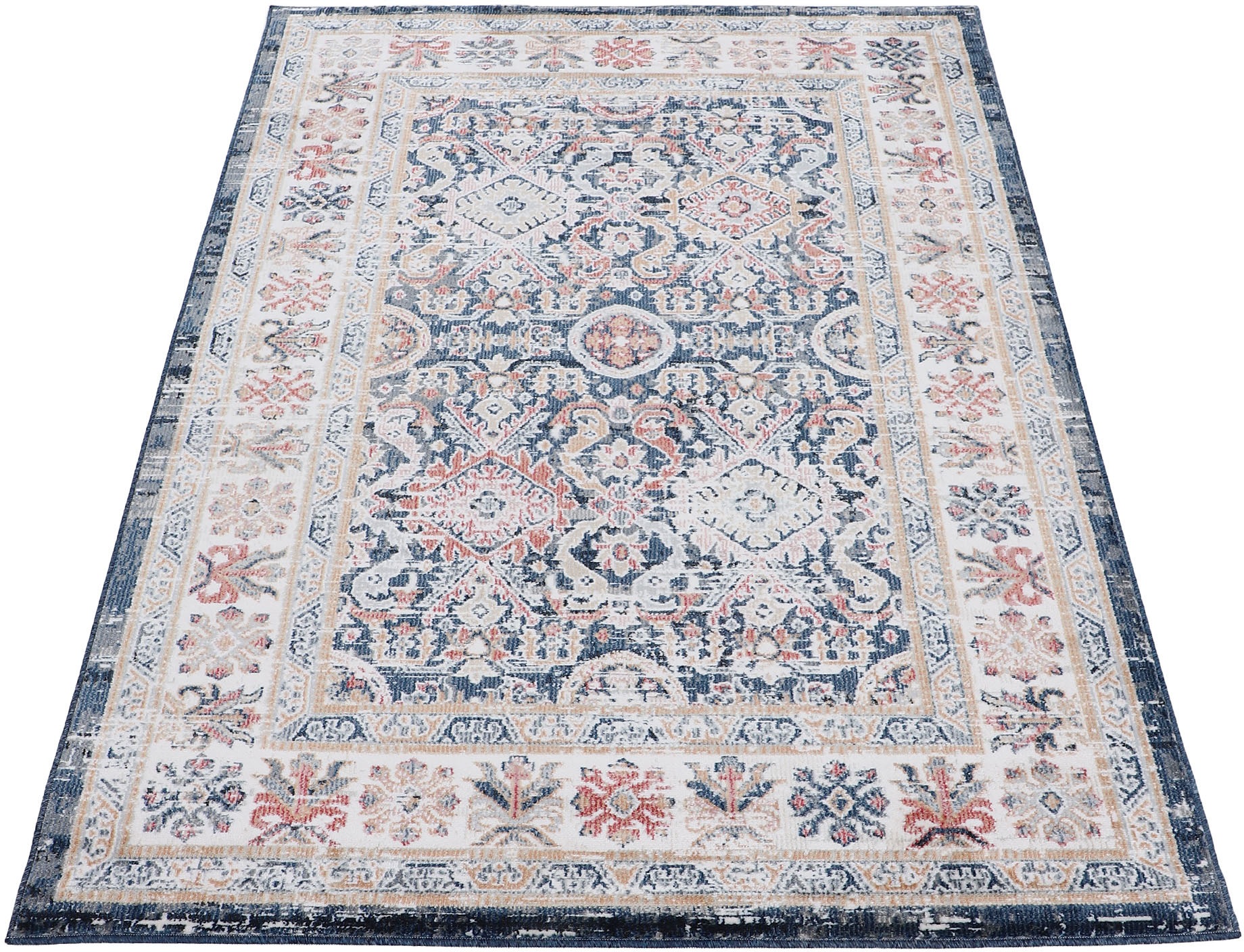 carpetfine Teppich "Vintage Liana 1" rechteckig 6 mm Höhe Orient Vintage Lo günstig online kaufen