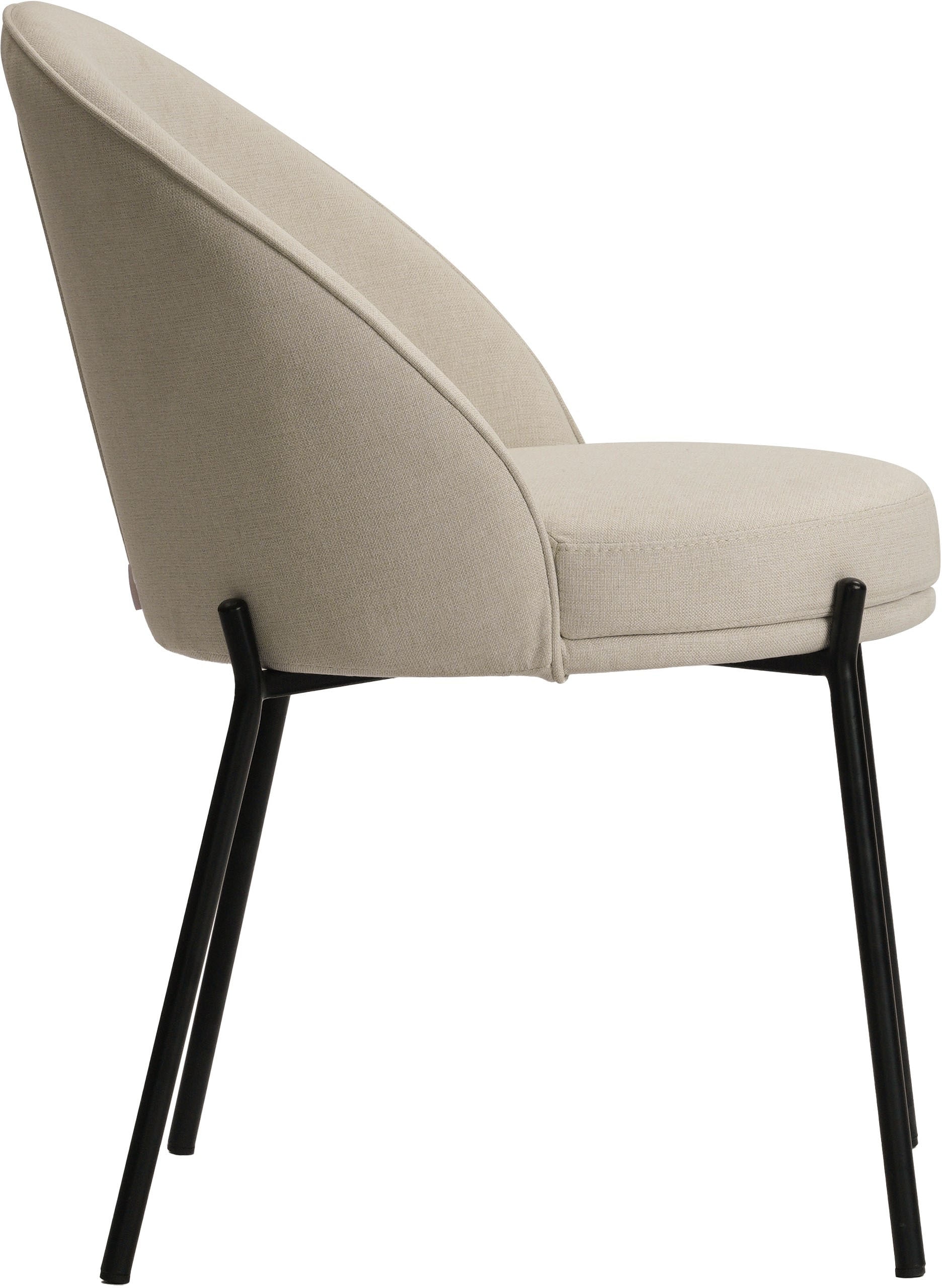 LeGer Home by Lena Gercke Esszimmerstuhl »Isalie«, (Set), 2 St., mit pflegeleichtem Webstoff, Metallgestell, Sitztiefe 47 cm