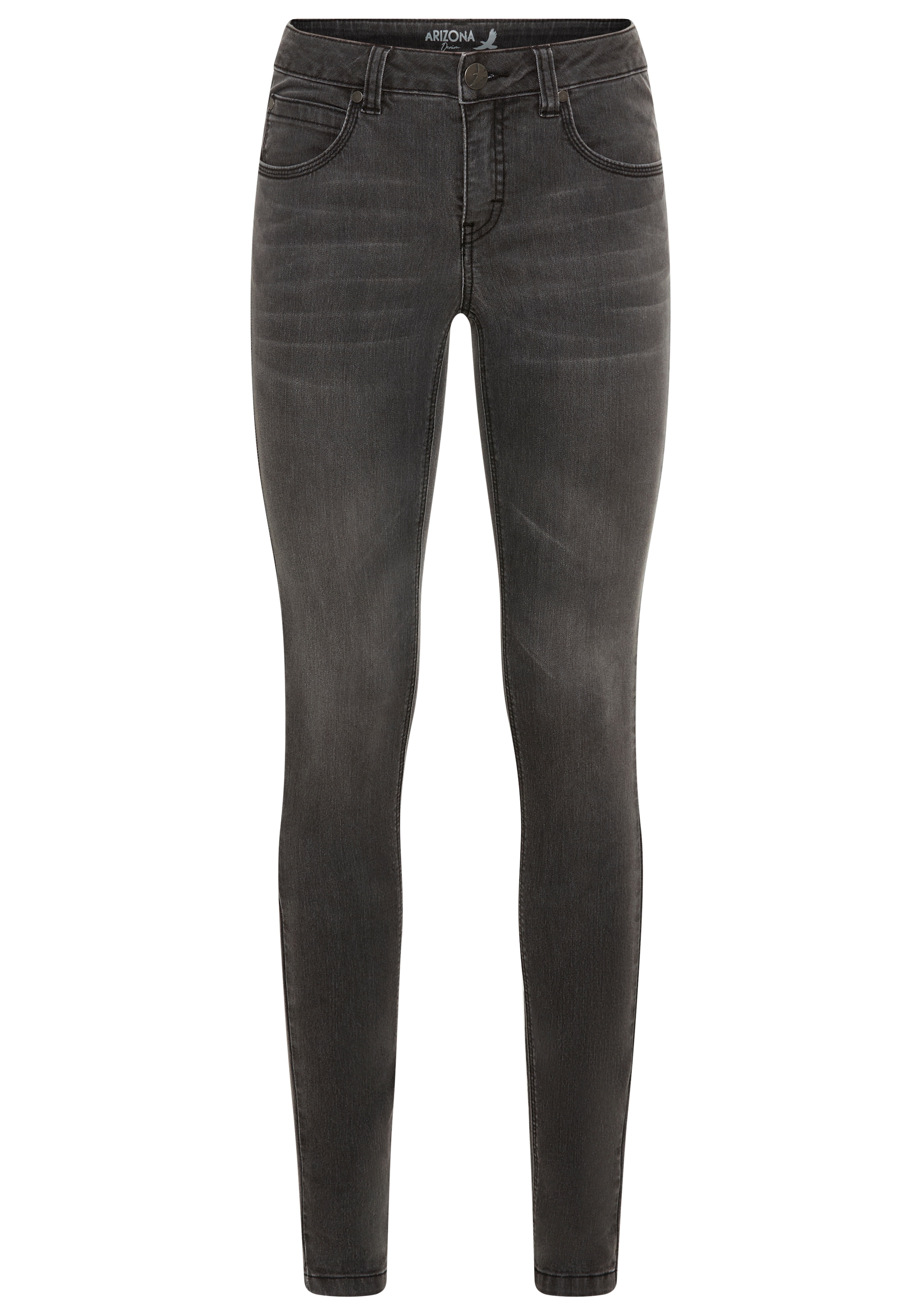 Arizona Skinny-fit-Jeans »Shaping«, skinny Passform, normale Leibhöhe, in Stretch-Qualität, Used-Look