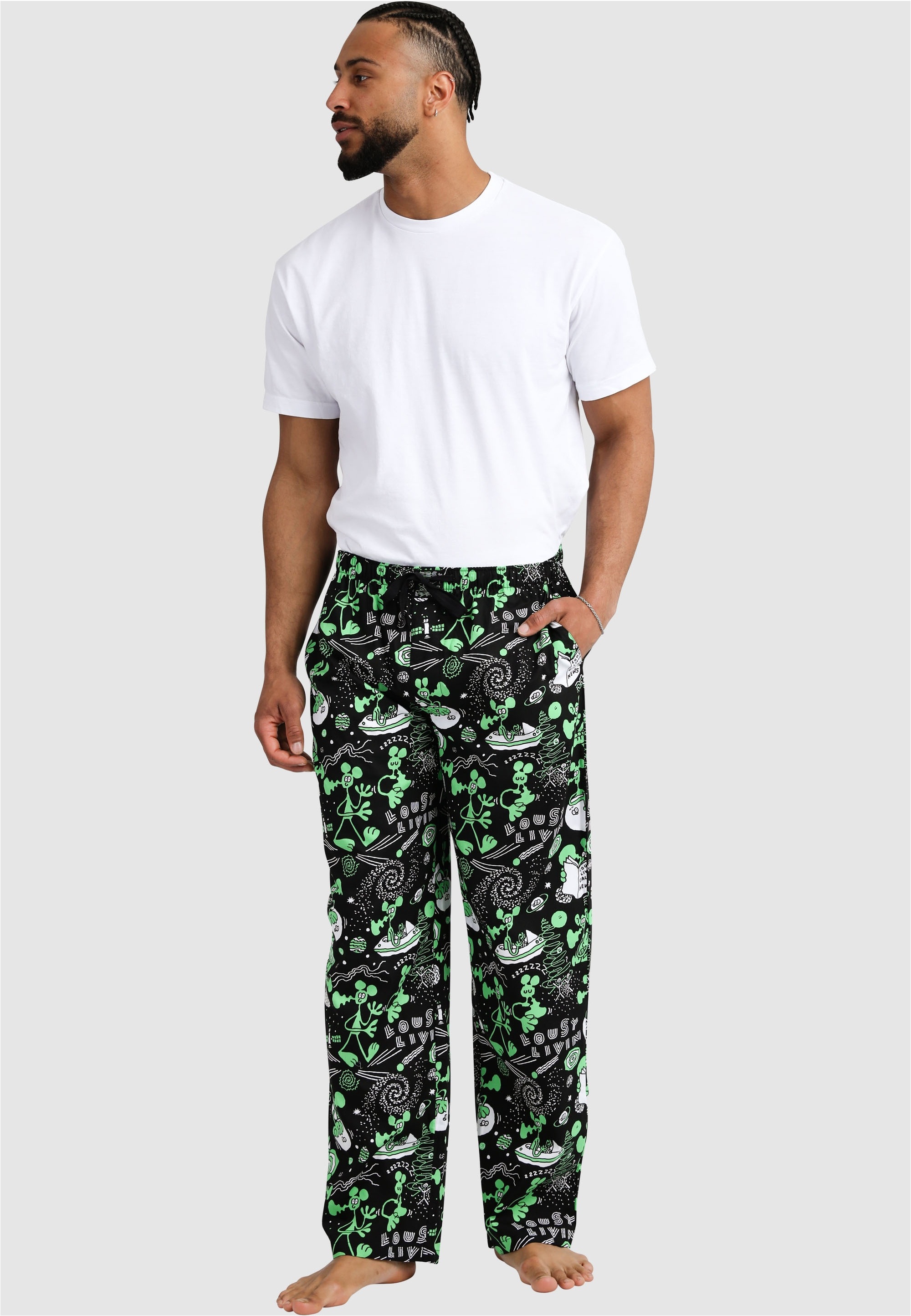 Lousy Livin Schlafhose "Outerspace", mit Gummizug und praktischem Tunnelzug günstig online kaufen
