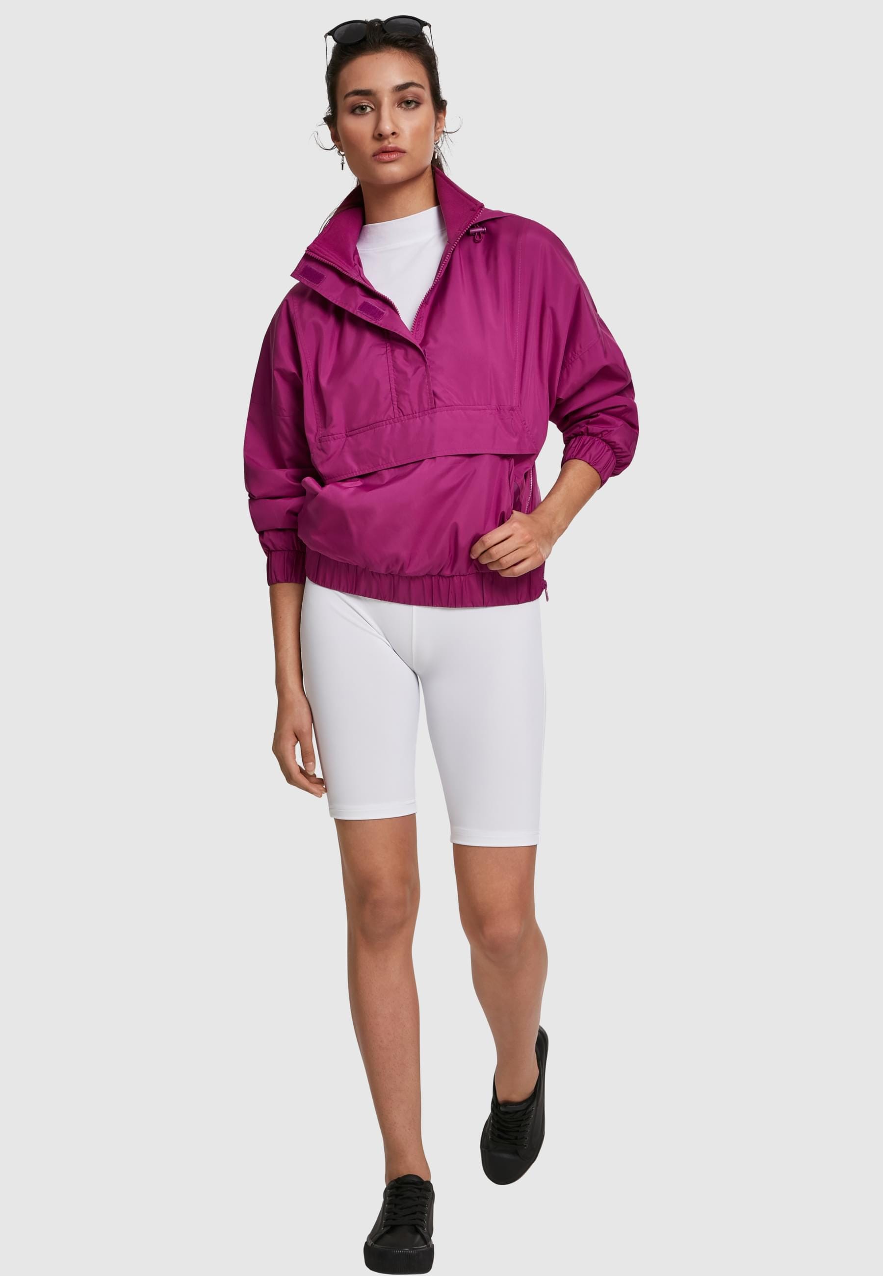 URBAN CLASSICS Allwetterjacke »Urban Classics Damen Ladies Panel Pull Over Jacket«, (1 St.), ohne Kapuze