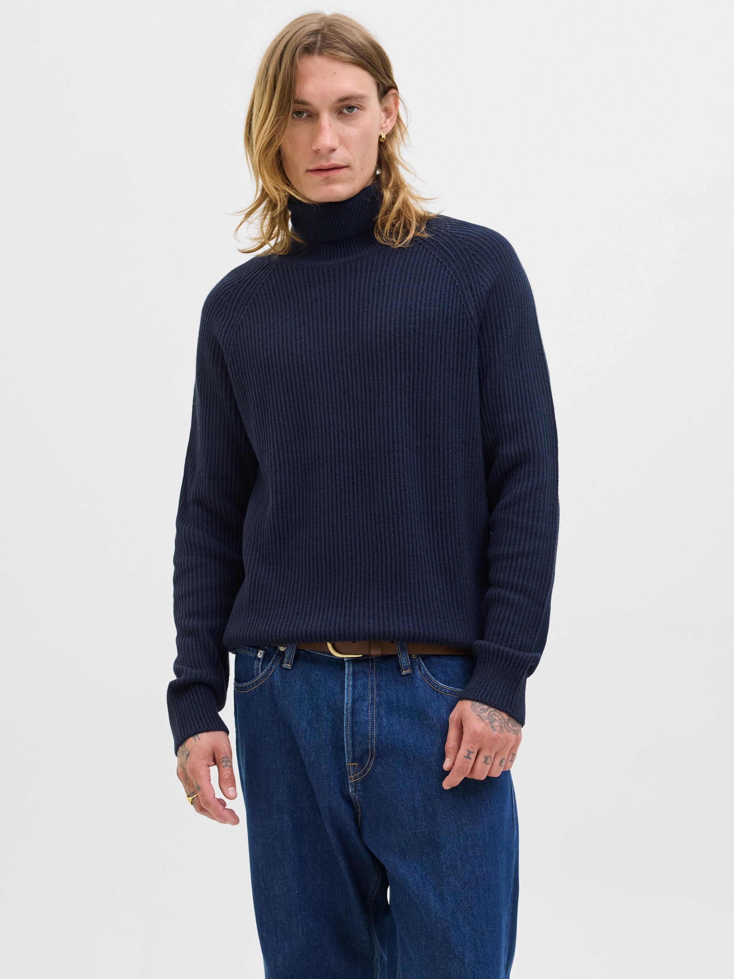 Jack & Jones Rollkragenpullover "JJPANNEL KNIT ROLL NECK AW25" günstig online kaufen