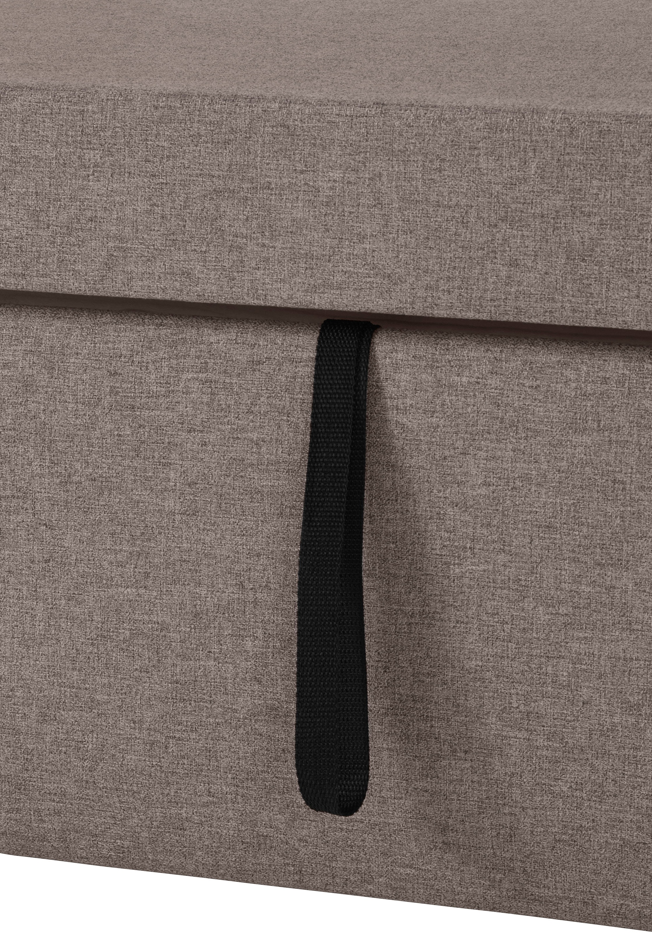 DOMO collection Ecksofa »Lagoa, moderne Sitzheftung, bequem und komfortabel, L-Form«, wahlweise mit Bettfunktion, frei im Raum stellbar, große Farbvielfalt