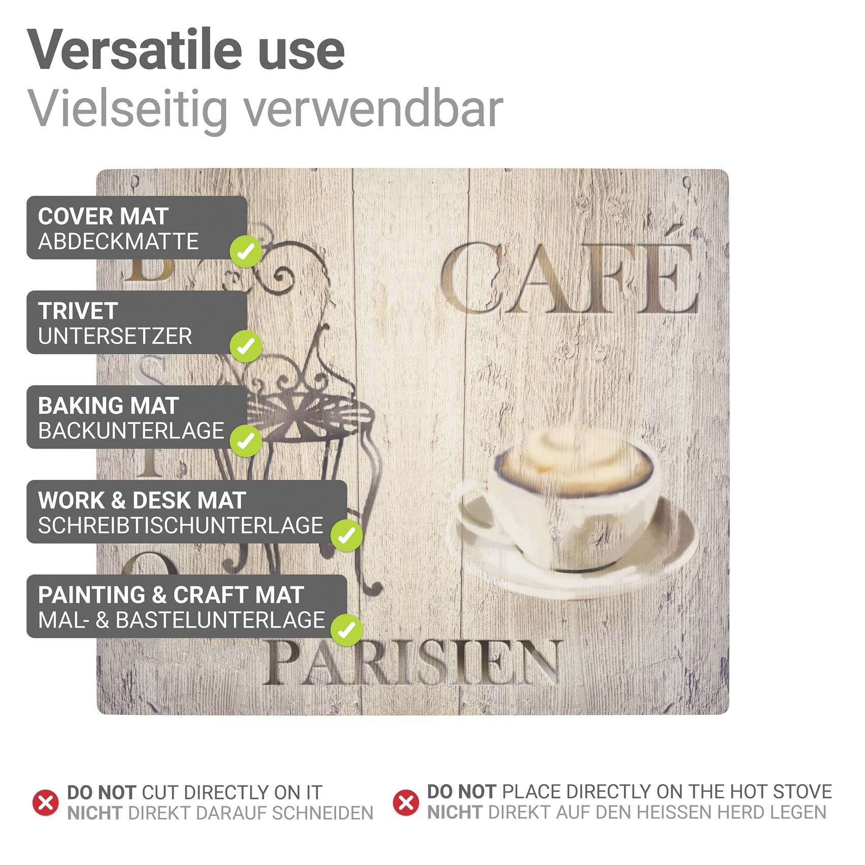 WENKO Herd-Abdeckplatte »Modell Bistro«