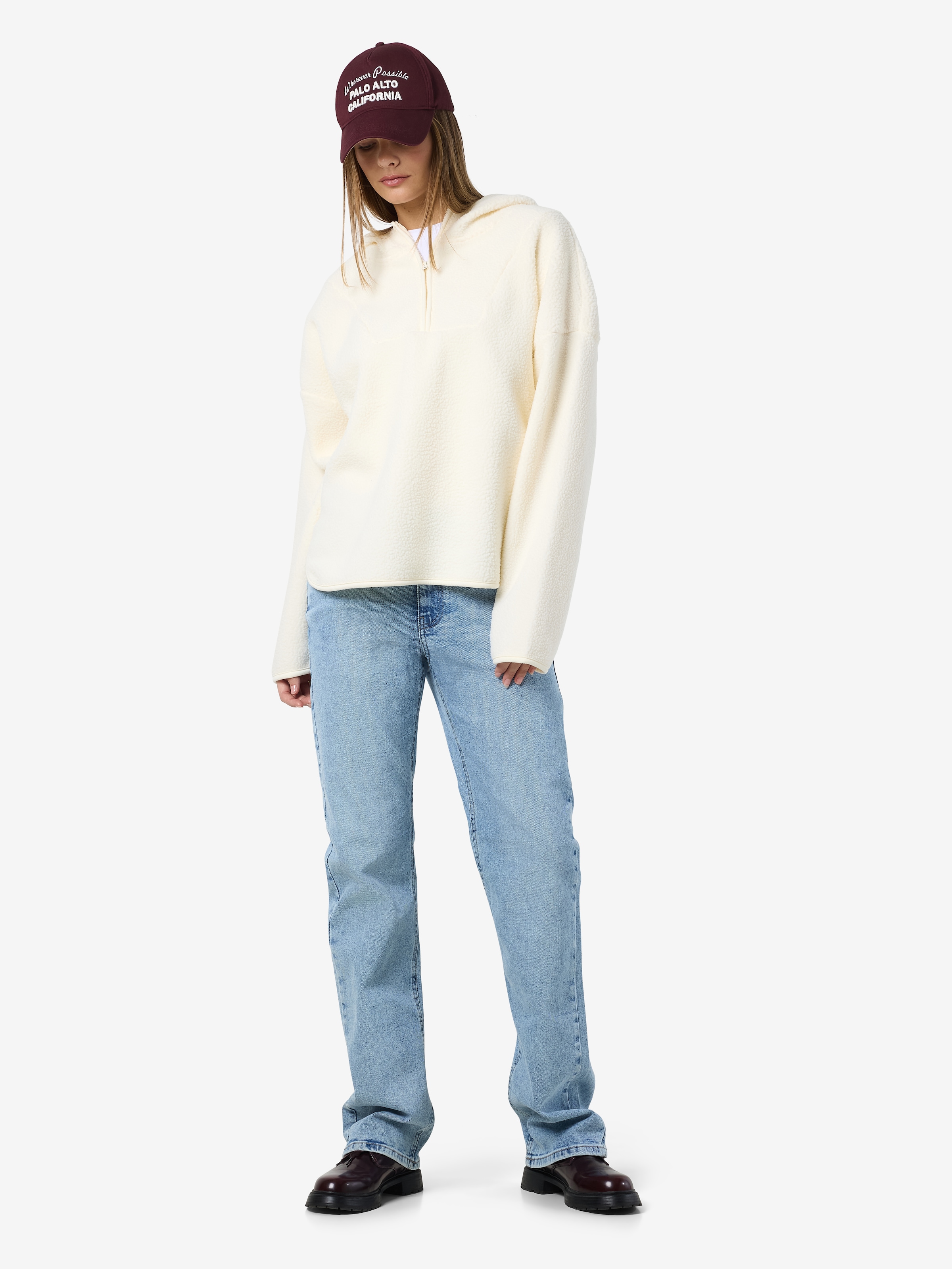 Noisy may Kapuzensweatshirt »NMCOZY L/S HALFWAY ZIP SWEATER JRS NOOS«
