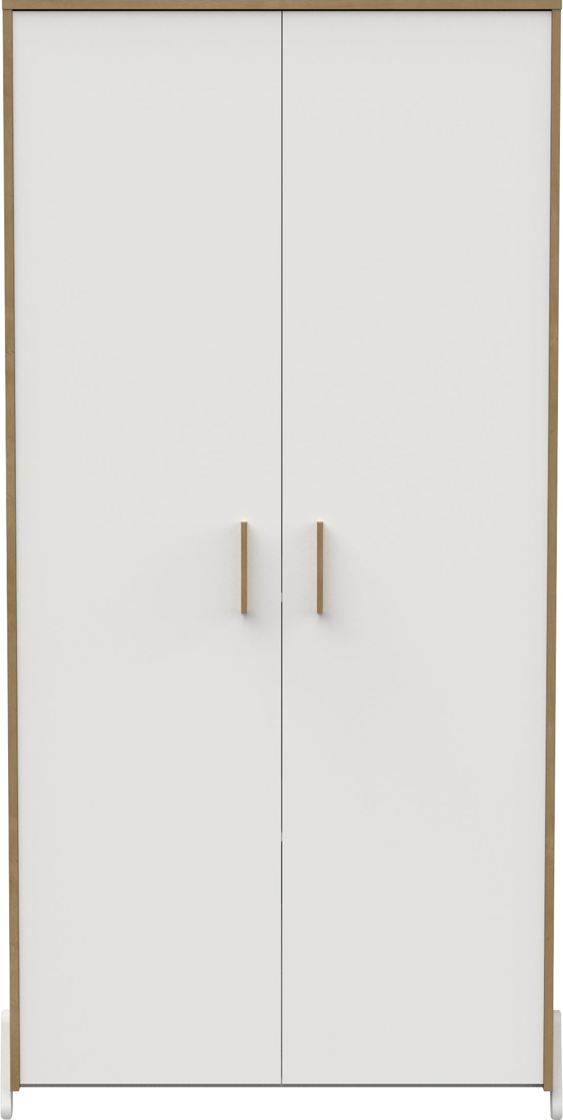 Demeyere GROUP Kinderkleiderschrank »Naili«, (Packung), Schrank 2 Turen Weiss Hamilton