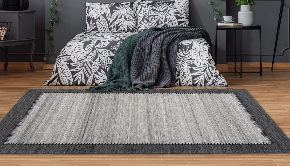 my home Teppich "Amina" rechteckig 6 mm Höhe mit Bordüre, Wohnzimmer günstig online kaufen